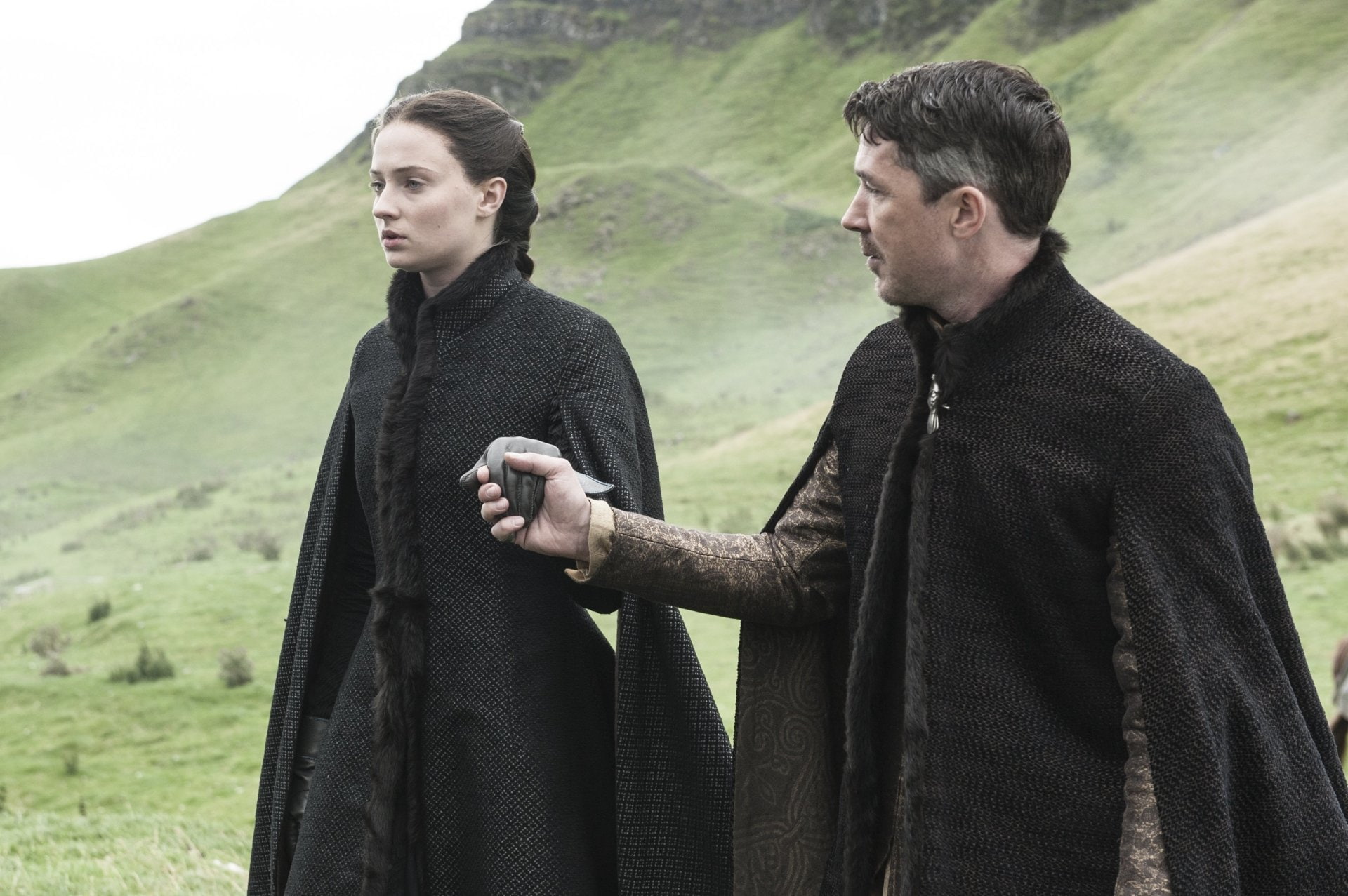 Sophie Turner, Game Of Thrones, TV Show, Aidan Gillen, 1080P, Sansa Stark, Petyr Baelish, HD Wallpaper