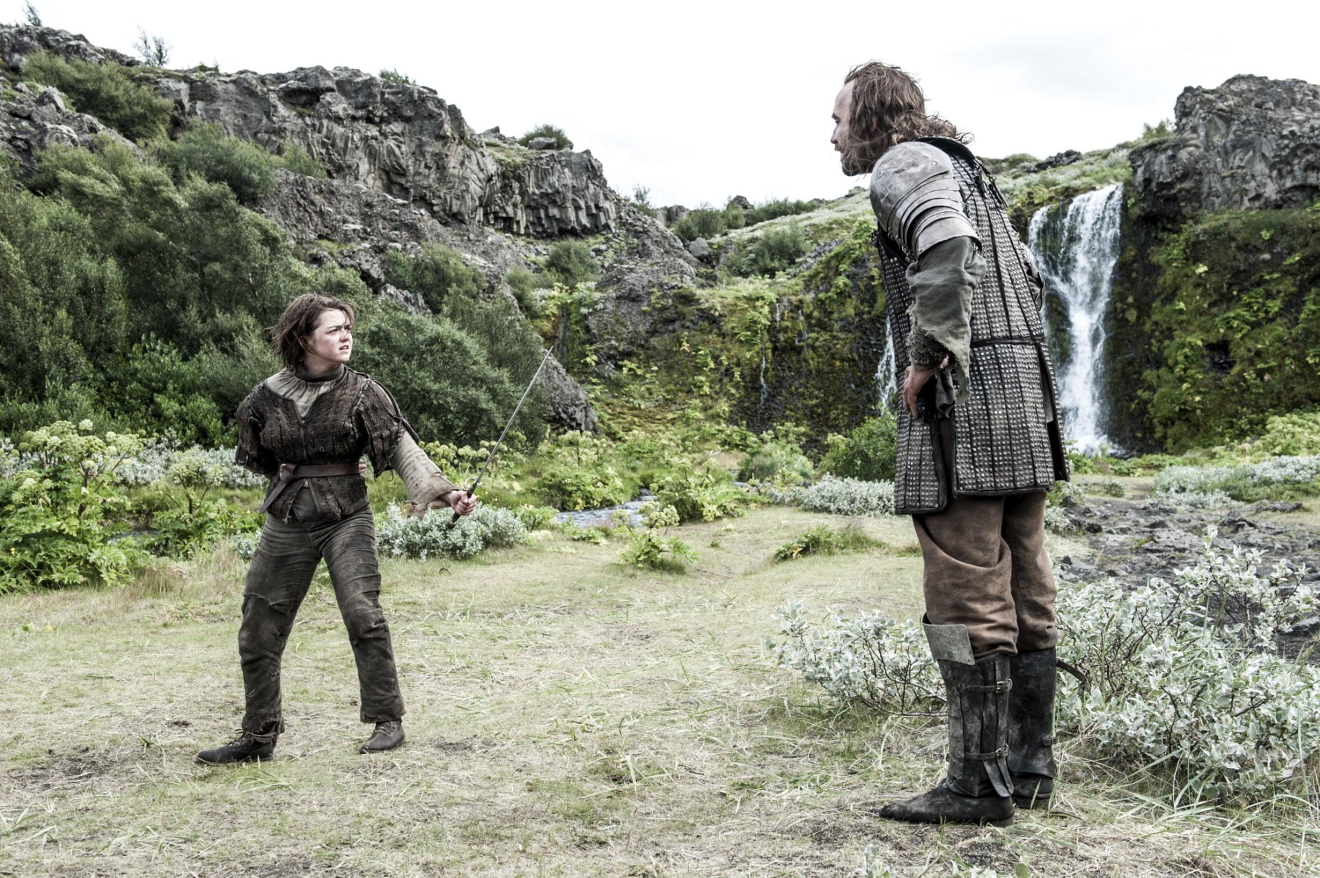 Arya Stark, 1080P, Game Of Thrones, TV Show, Rory McCann, Sandor Clegane, Maisie Williams, HD Wallpaper