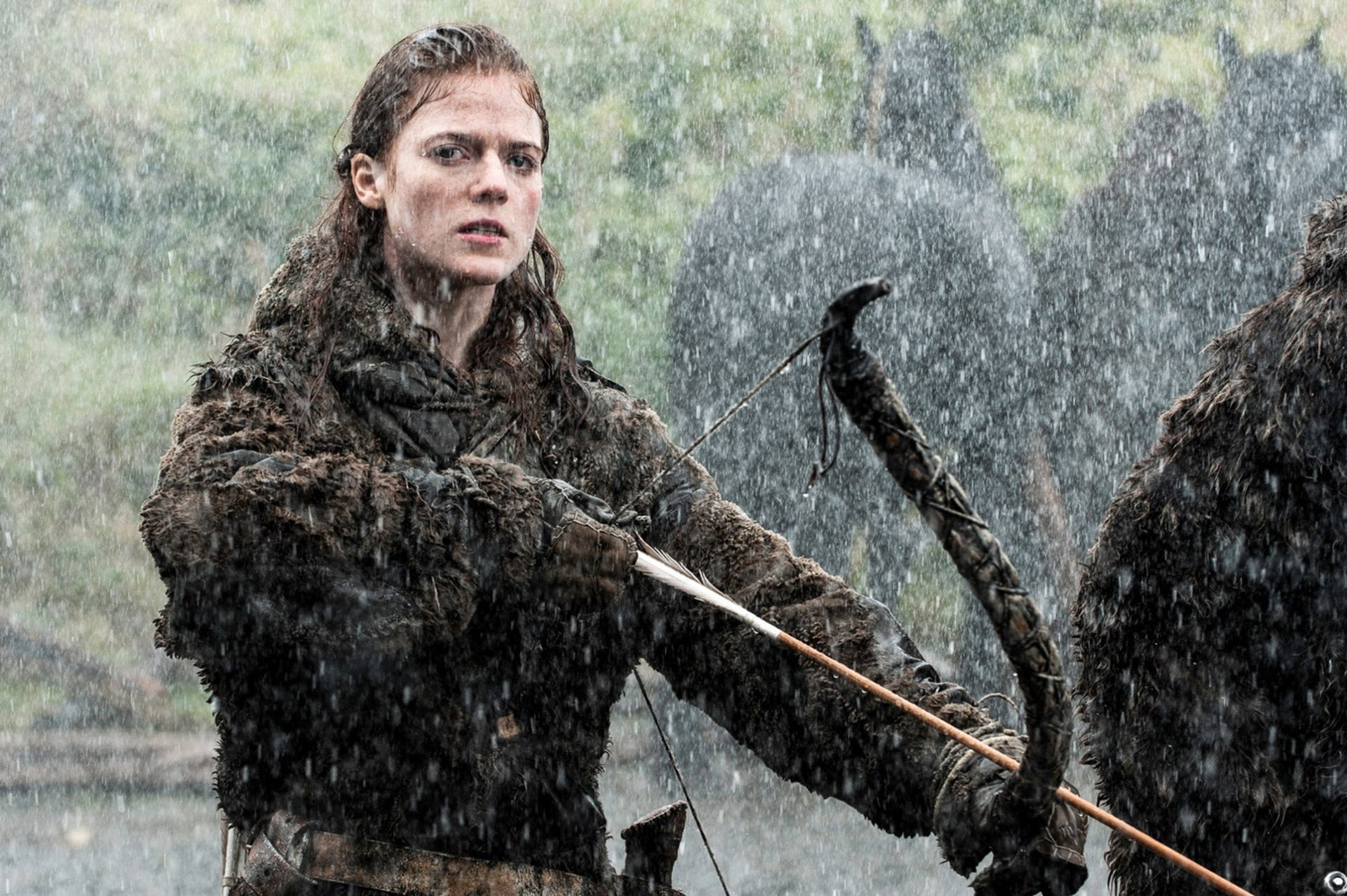 Ygritte (Game of Thrones), mid adult, hunter, Rose Leslie, TV Show, plant, one person, forest, adult, warm clothing, winter, clothing, young adult, history, HD Wallpaper