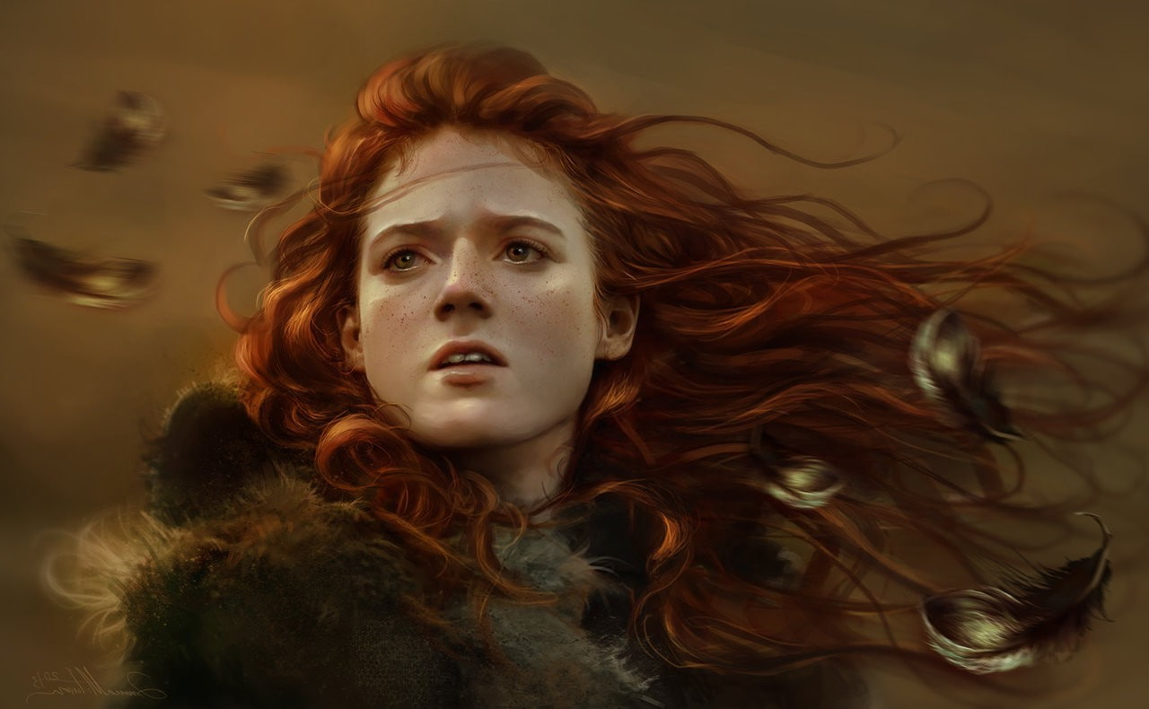 women, face, 720P, artwork, Ygritte, redhead, Game Of Thrones, HD Wallpaper
