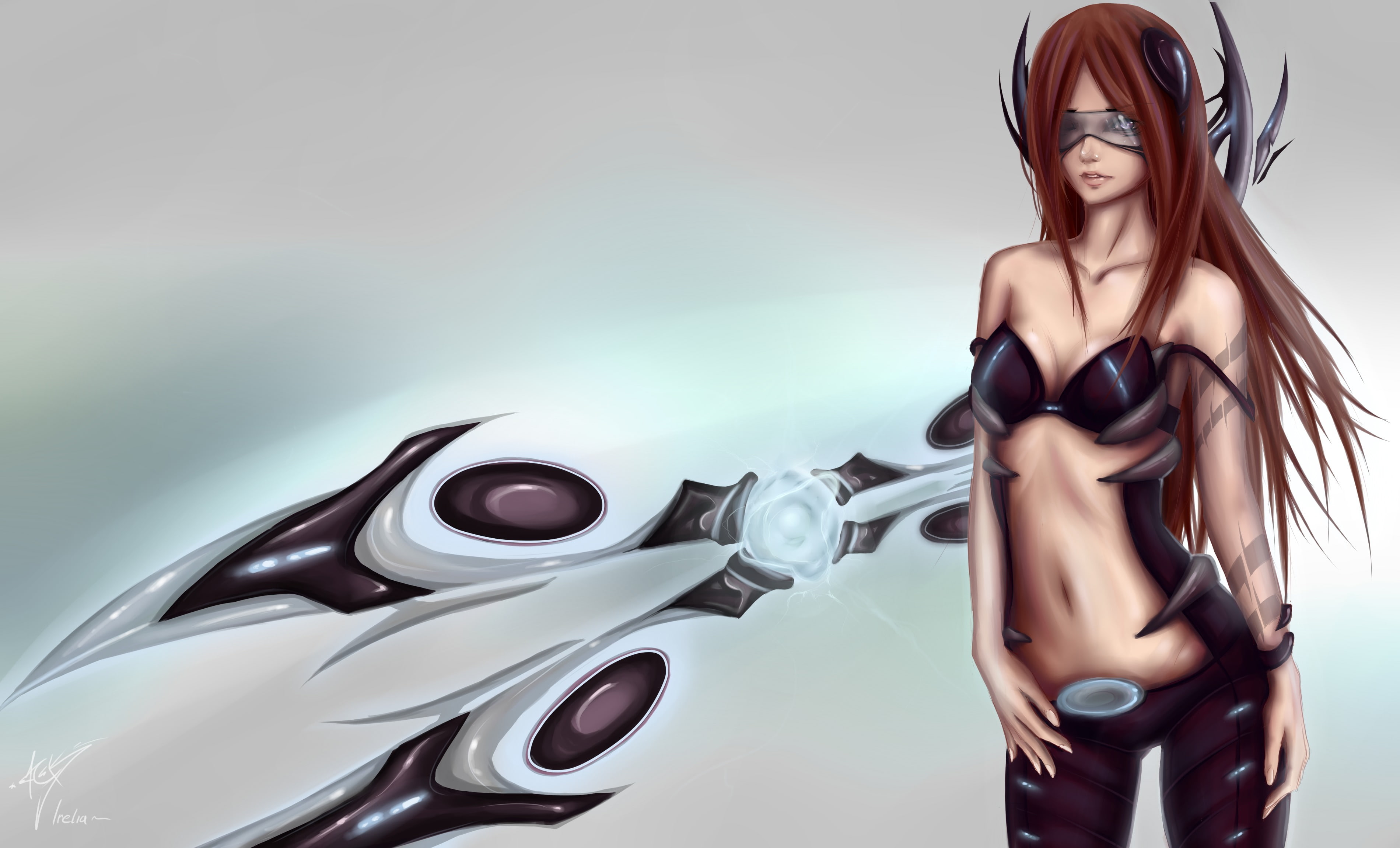 warrior, games, league, fantasy, legends, irelia, girls, 2K, HD Wallpaper