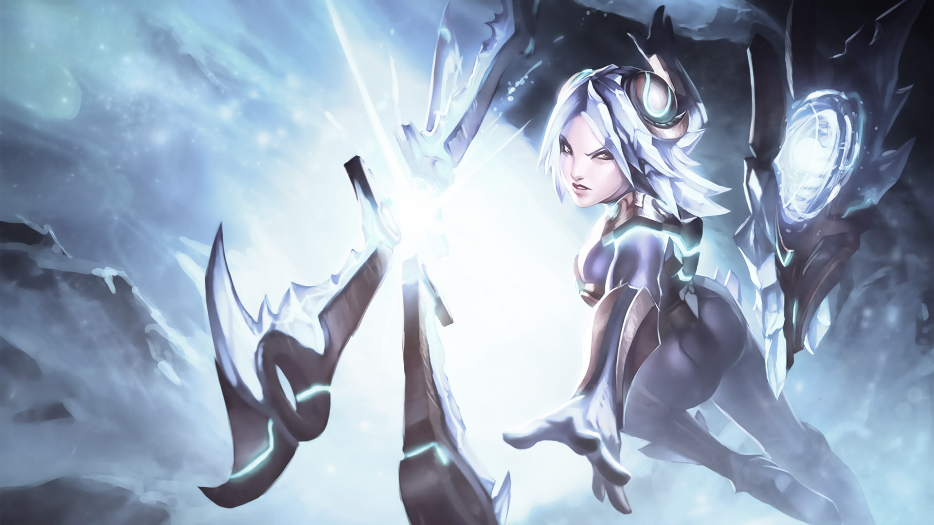 weapons, 1080P, Irelia, girl, League Of Legends, art, HD Wallpaper