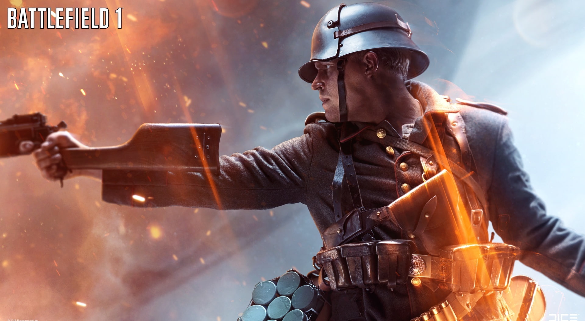 Weapon, Shooter, smoke - physical structure, protection, waist up, world, warning sign, headwear, occupation, communication, helmet, Battlefield, males, HD Wallpaper