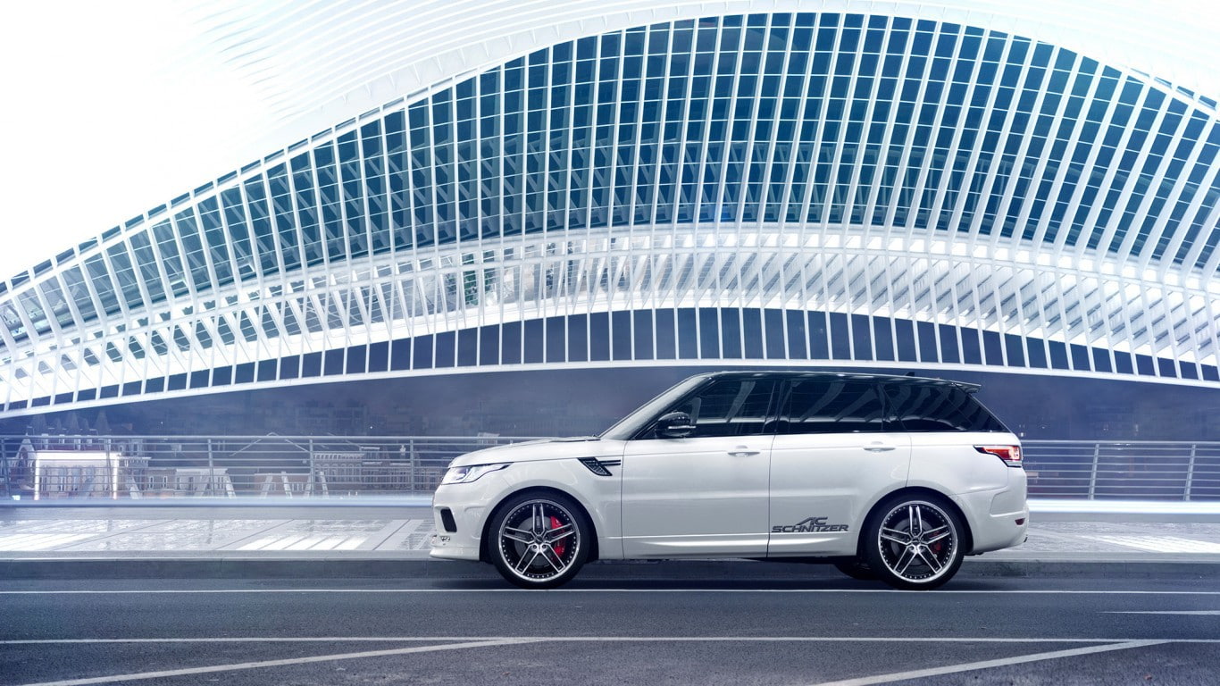 720P, Sport, White, Car, silver, Side, Range, AC Schnitzer, suv, Land Rover, Rover, Germany, land, HD Wallpaper