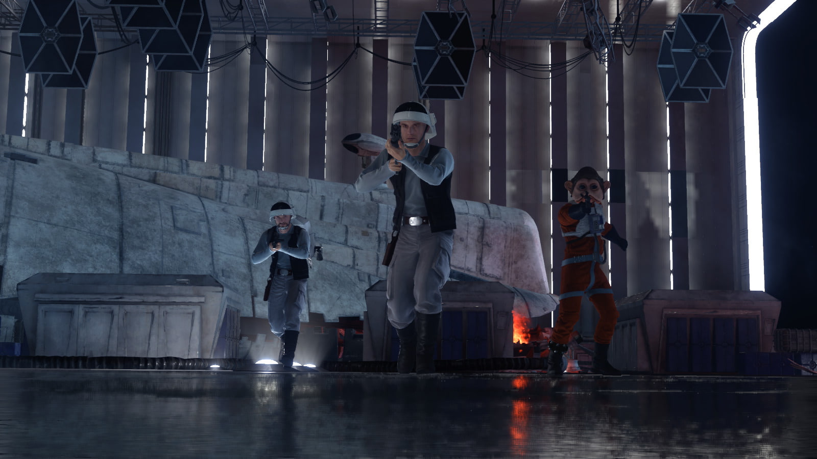 720P, Star Wars Battlefront (2015), Star Wars, TIE Fighter, Nien Nunb, HD Wallpaper