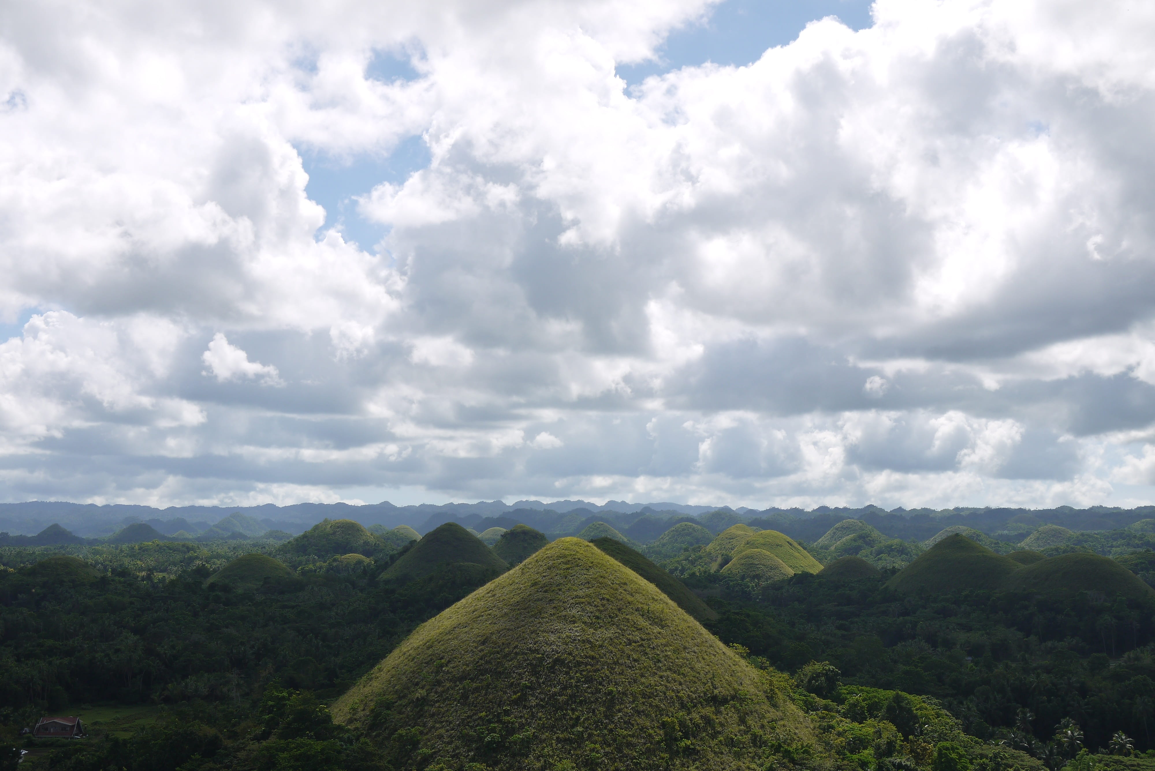 environment, day, outdoors, landscape, land, growth, sky, green color, beauty in nature, plant, philippines, tree, sunshine, 4K, nature, hills, tranquil scene, HD Wallpaper