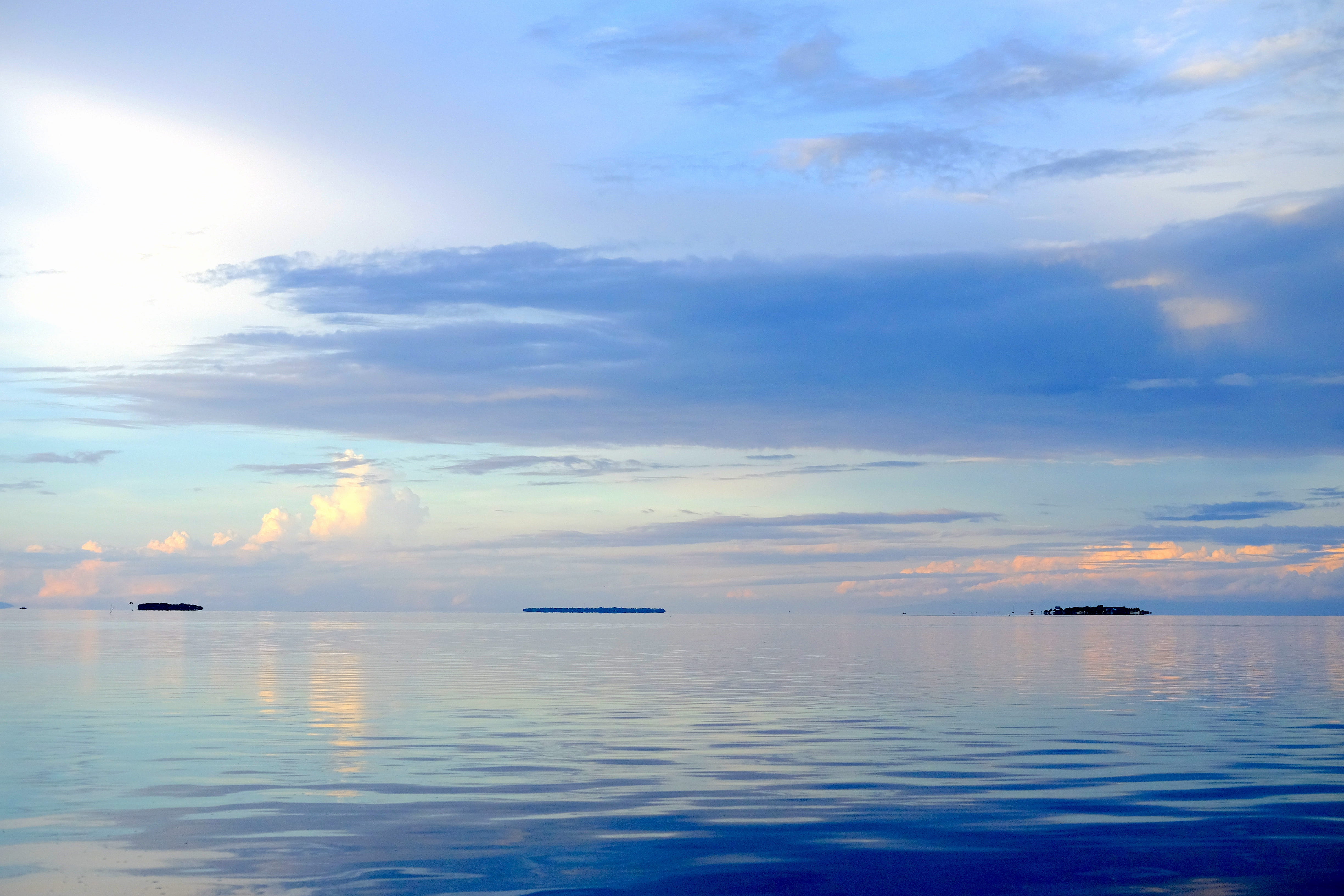 phillipines, tranquil scene, sunset, clouds, nature, sky, mode of transportation, bohol, idyllic, transportation, sea, scenics - nature, waterfront, 4K, HD Wallpaper