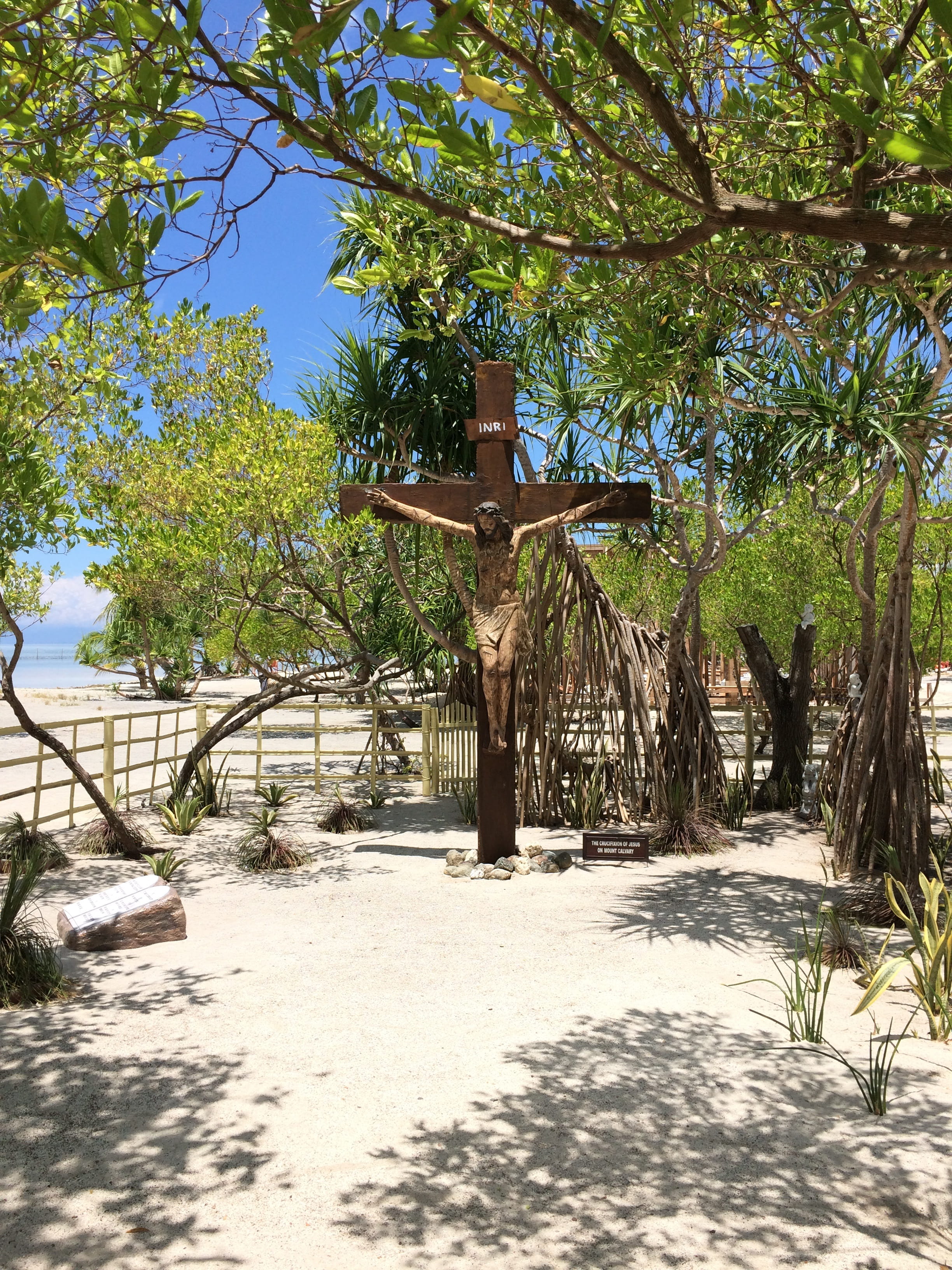religion, park - man made space, plant, day, tranquility, no people, Bohol, sunlight, Virgin Island, Philippines, outdoors, tranquil scene, shadow, nature, Phone HD Wallpaper