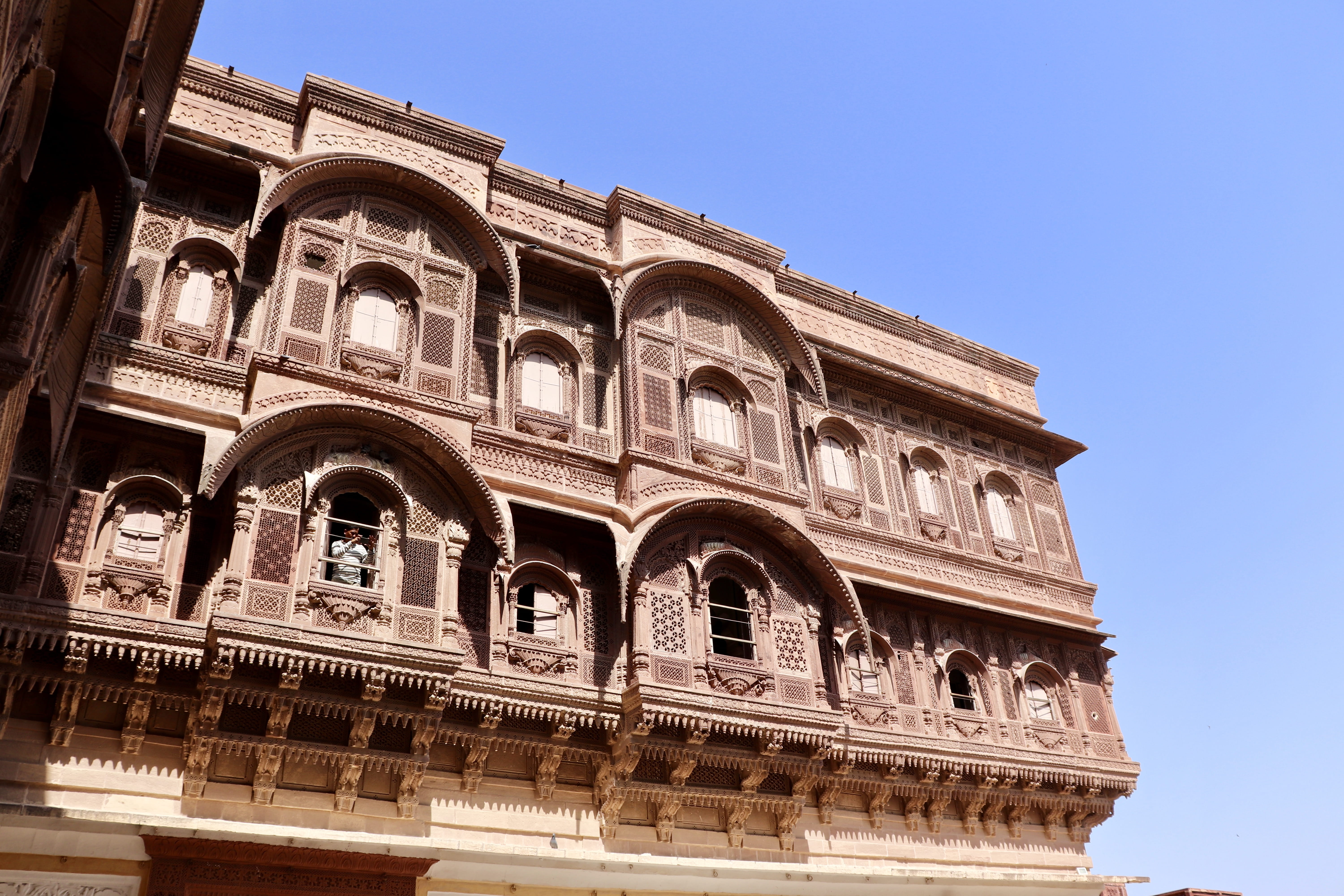 fort, day, travel, rich, city, clear sky, jodhpur, 5K, low angle view, tourism, history, india, the past, built structure, building, nature, historical, HD Wallpaper