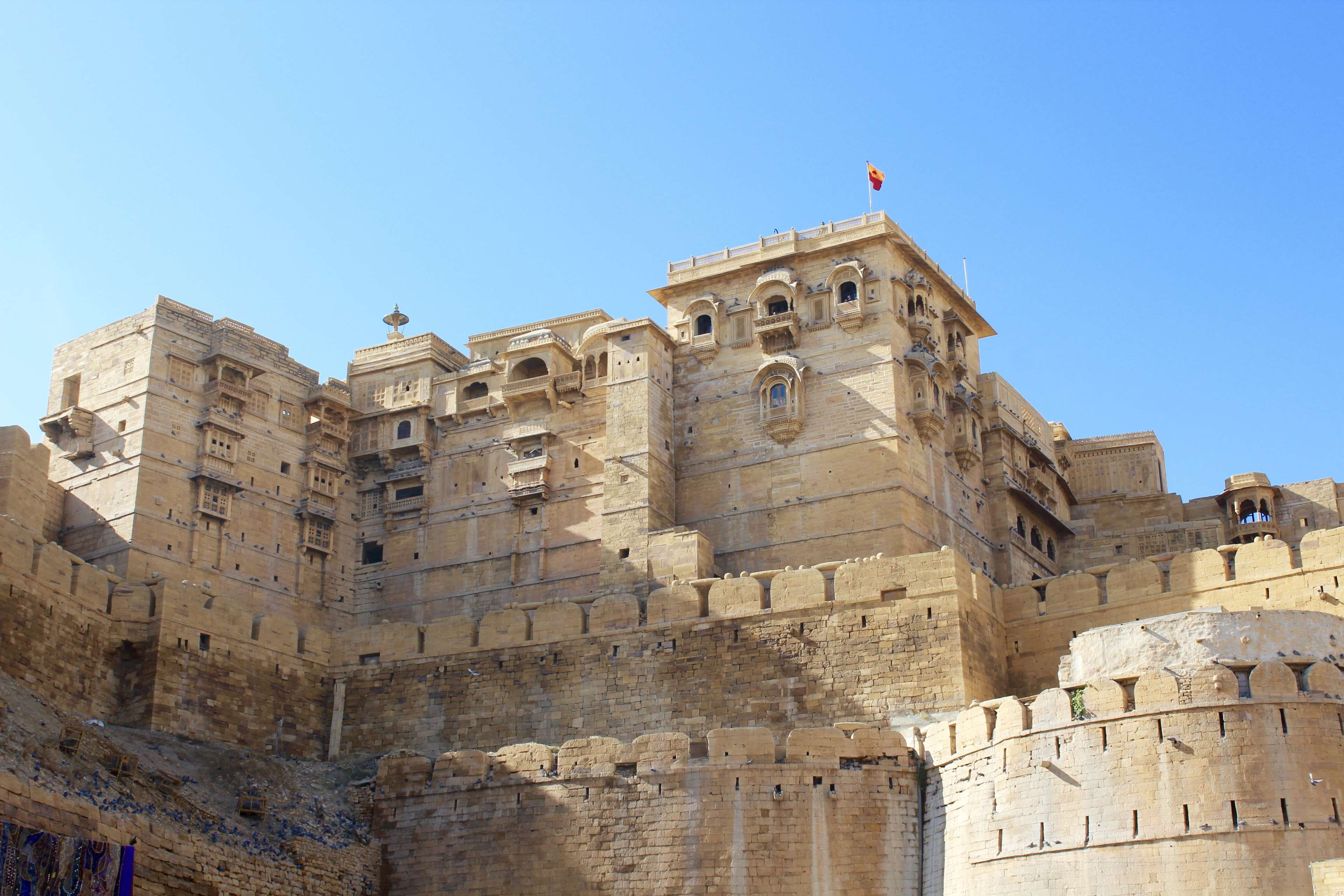 sky, clear sky, building, jodhpur, outdoors, tourism, built structure, the past, fort, history, architecture, blue city, 4K, heritage, travel destinations, HD Wallpaper