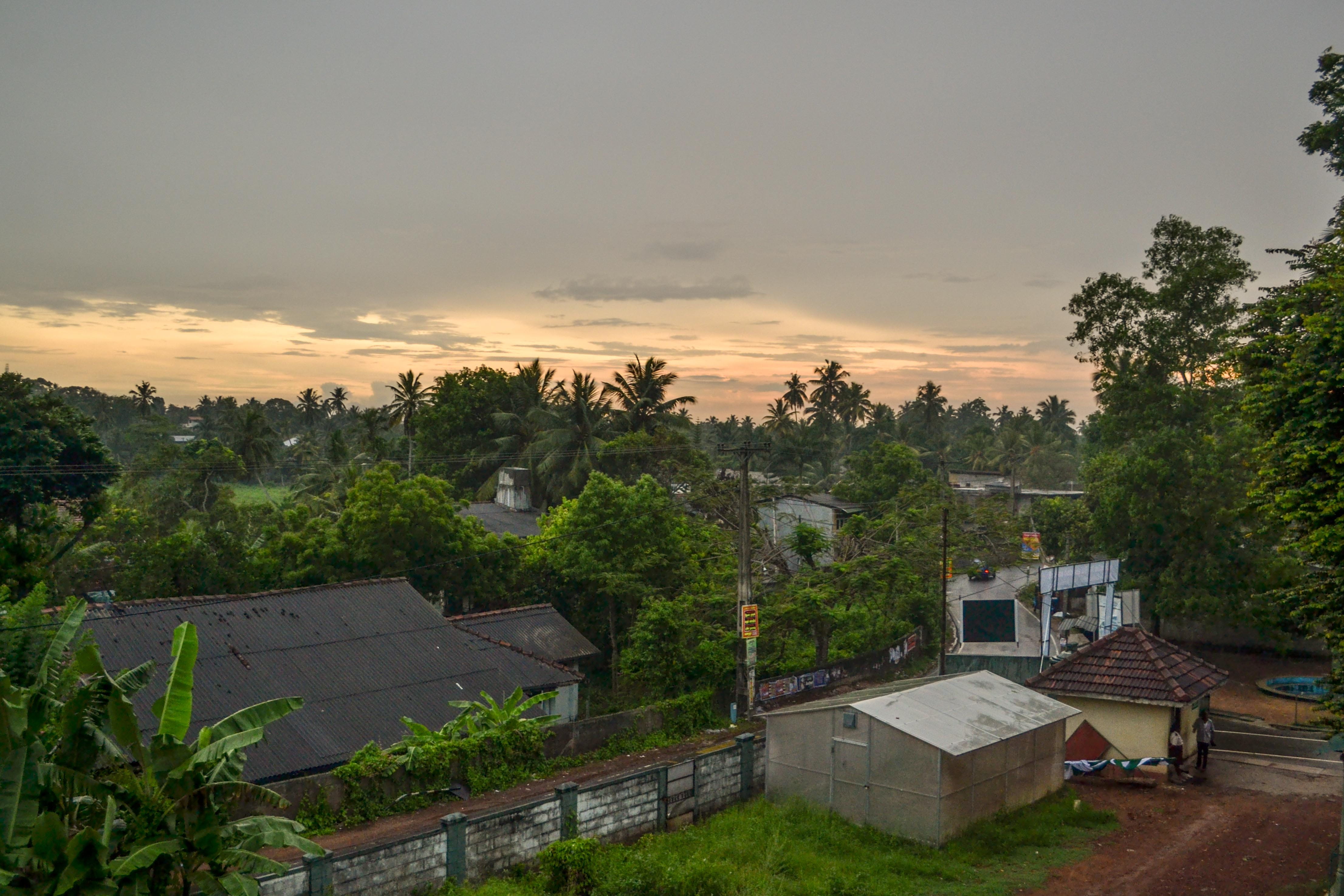 sri lanka, outdoors, 4K, sky, building exterior, asia, plant, panadura, srilanka, nature, townscape, house, building, no people, high angle view, trees, HD Wallpaper