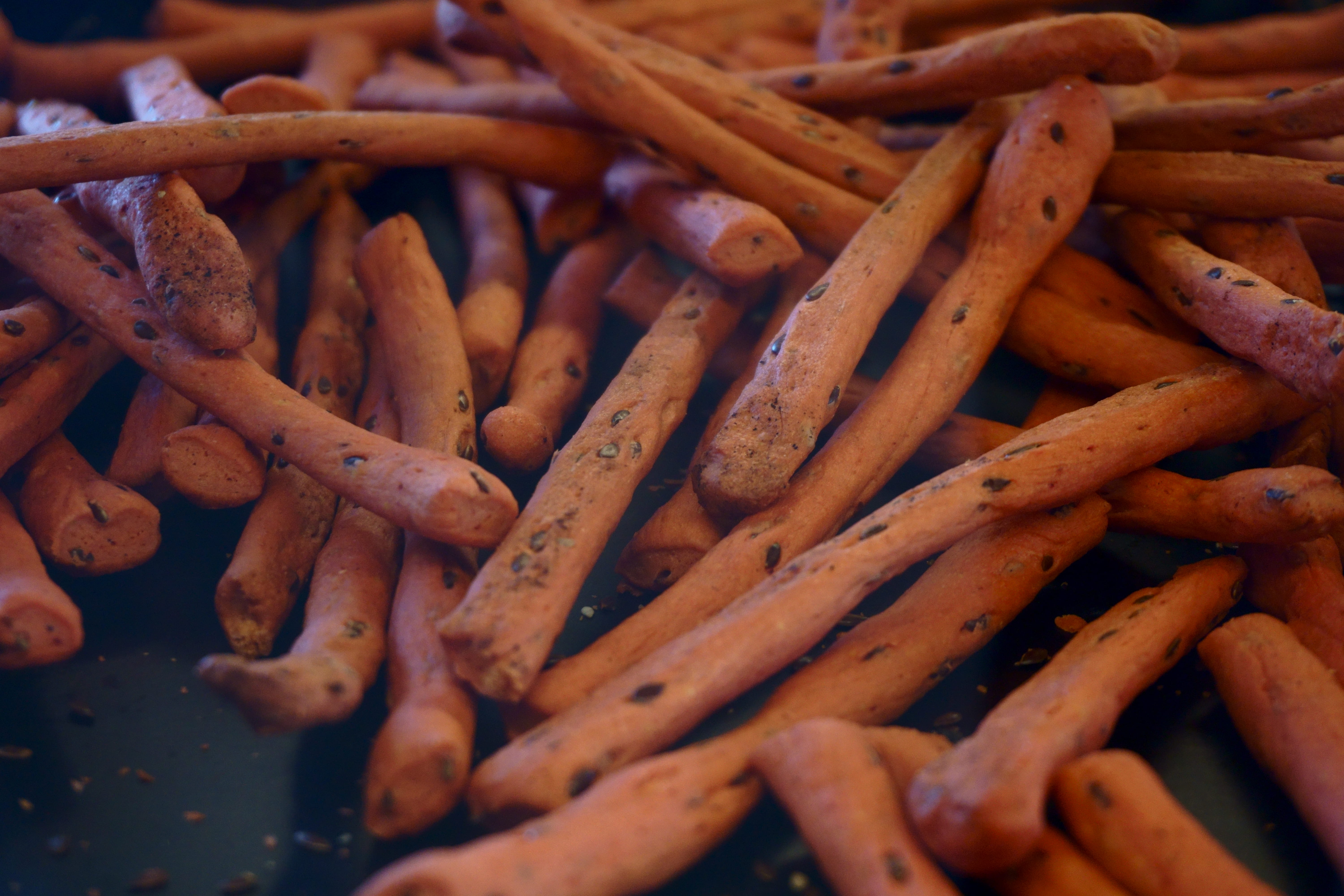 carrot, large group of objects, 5K, vegetable, indoors, eat, bake, high angle view, foodie, still life, backgrounds, food and drink, healthy eating, bread, HD Wallpaper