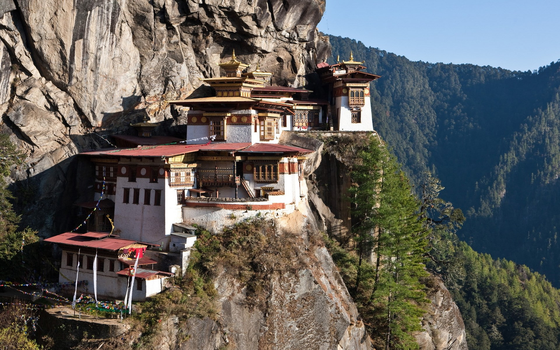formation, history, rock, rock - object, mountain, mountain range, spirituality, taktsang monastery, plant, religion, building exterior, no people, place of worship, HD Wallpaper