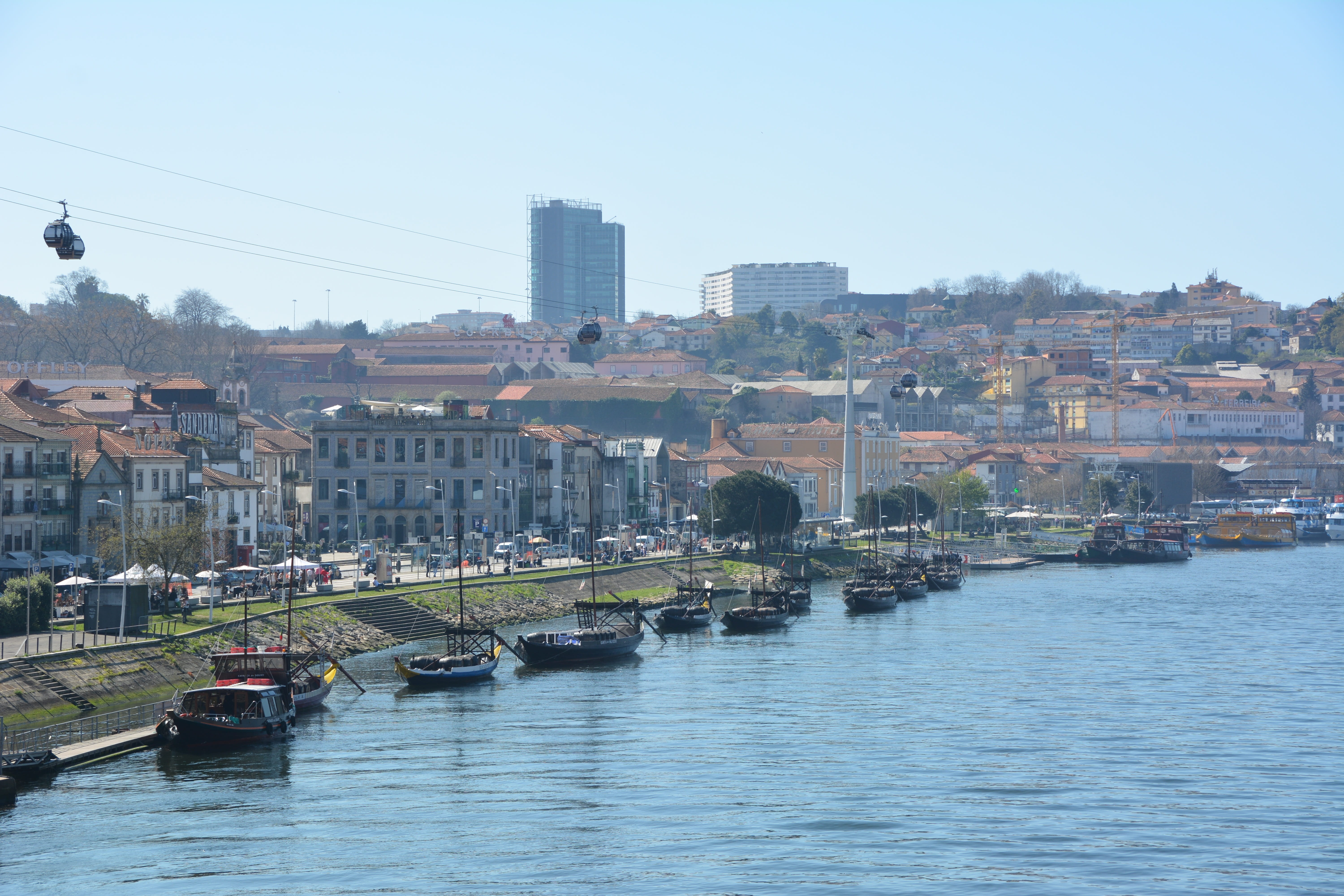 clear sky, transportation, townscape, building, river, built structure, no people, outdoors, city, nautical vessel, mode of transportation, building exterior, HD Wallpaper