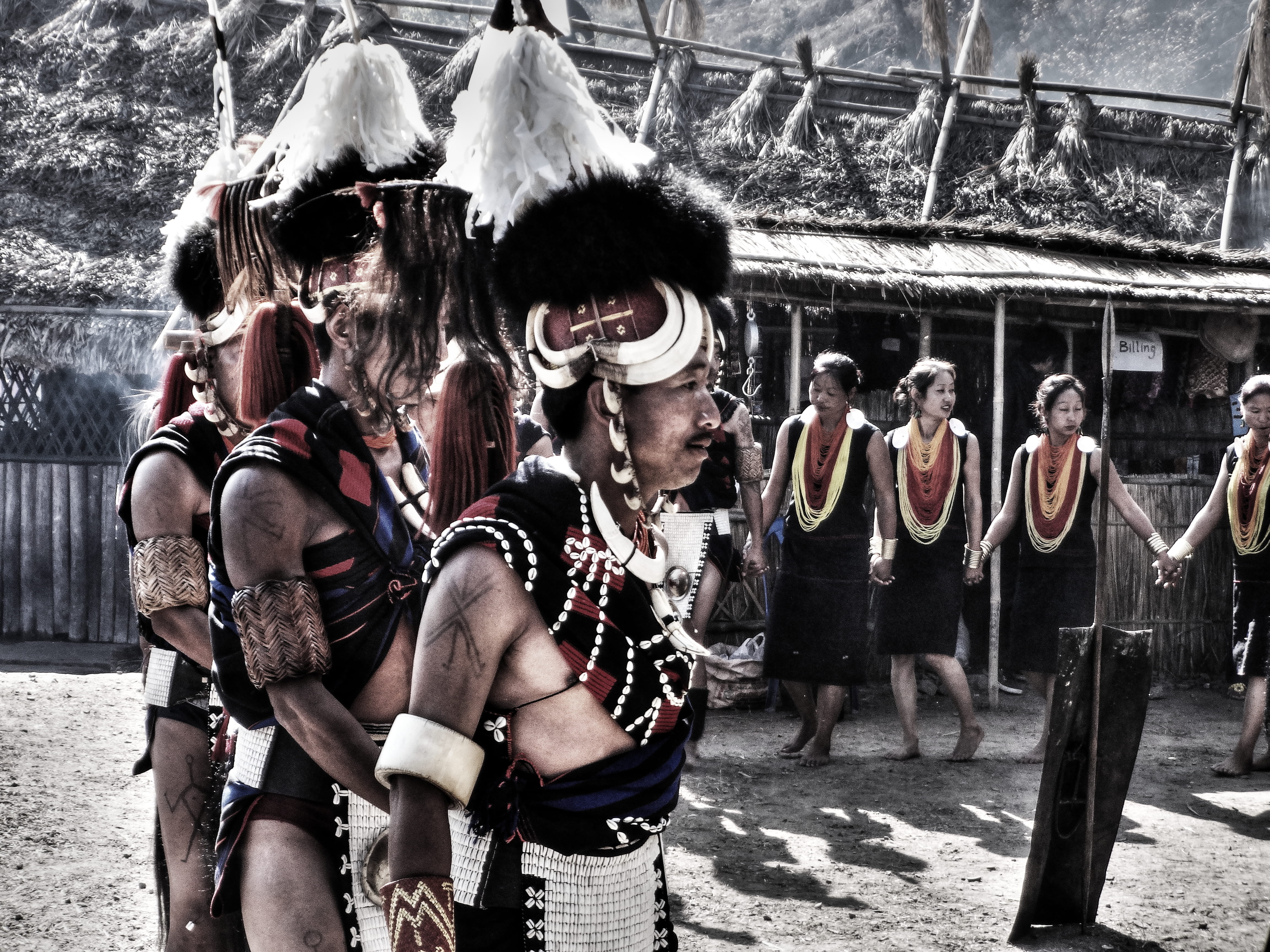 togetherness, lifestyles, building exterior, men, women, kohima, group of people, crowd, real people, traditional clothing, outdoors, india, young men, HD Wallpaper