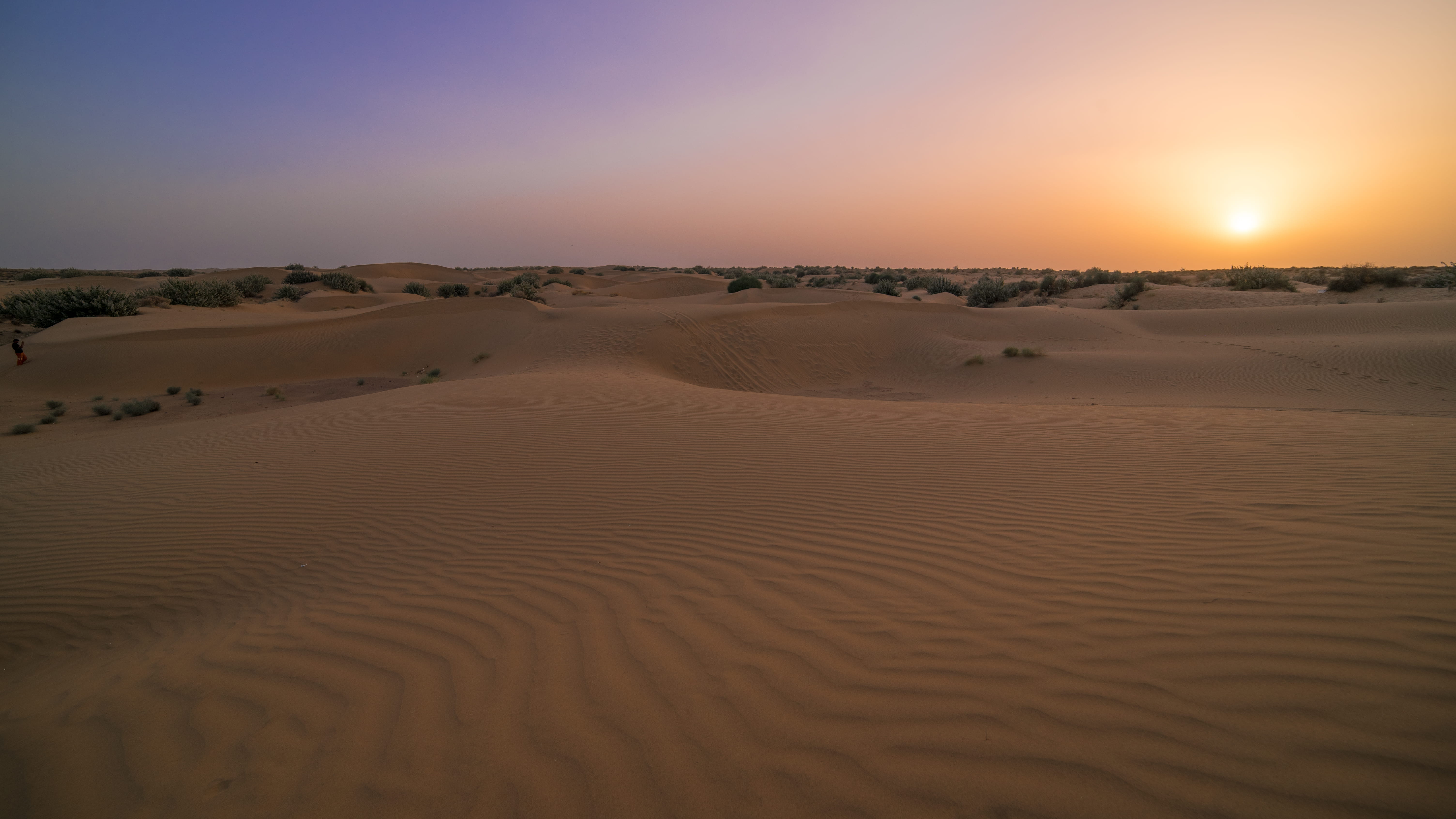 land, clear sky, romantic sky, sky, environment, orange color, freedom, tourism, no people, nikond750, india, arid climate, scenics - nature, semi-arid, HD Wallpaper