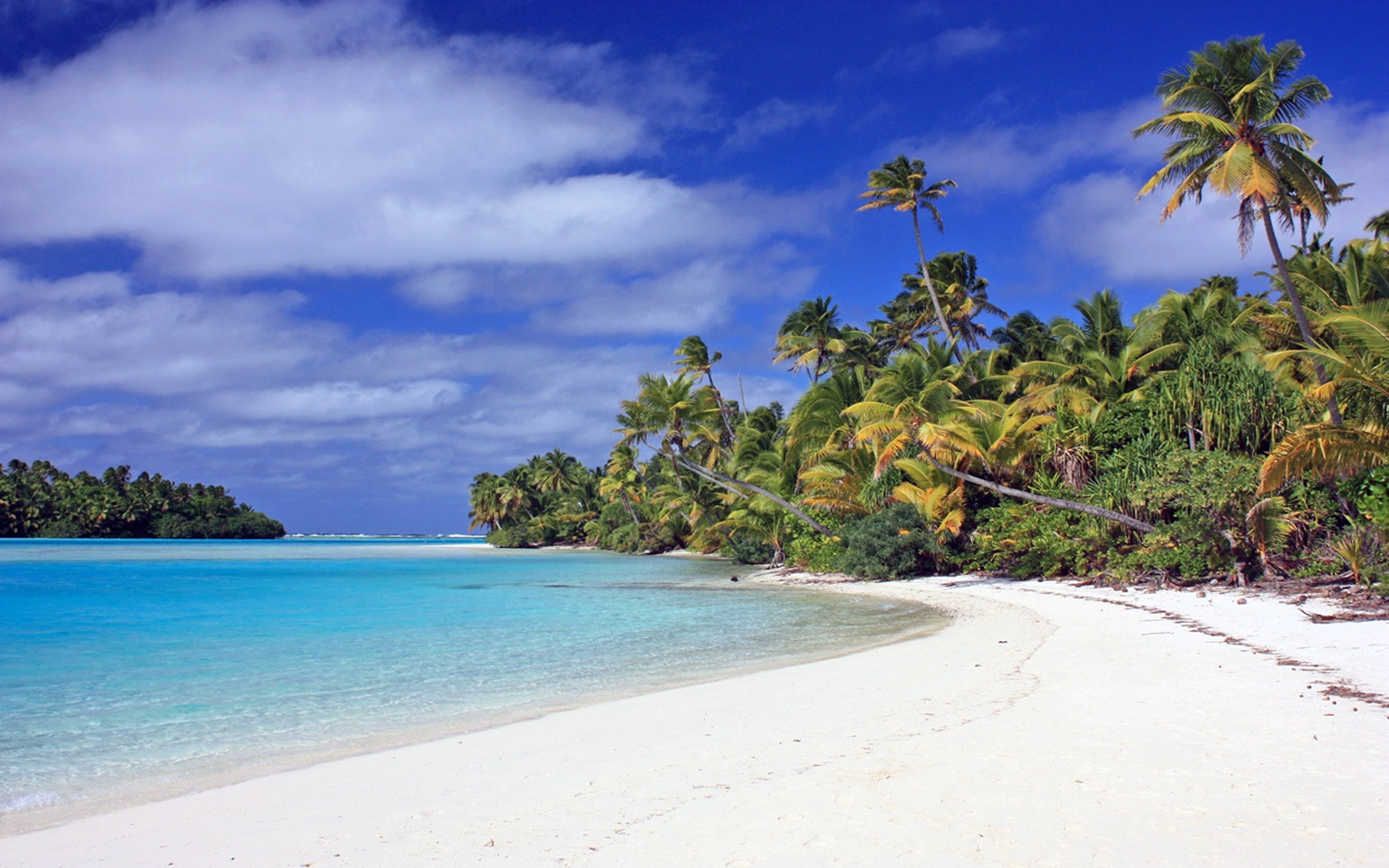 islands, cook, aitutaki, 2K, HD Wallpaper