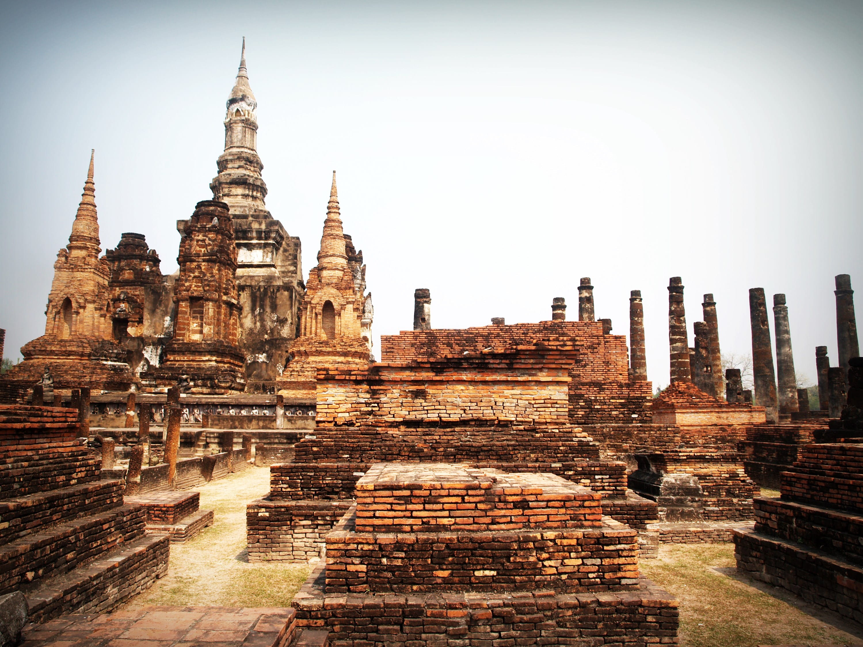 landscape, traditional, belief, pagoda, monument, spirituality, temple, statue, spire, no people, ruined, spiritual, sculpture, 2K, religion, art, landmark, HD Wallpaper