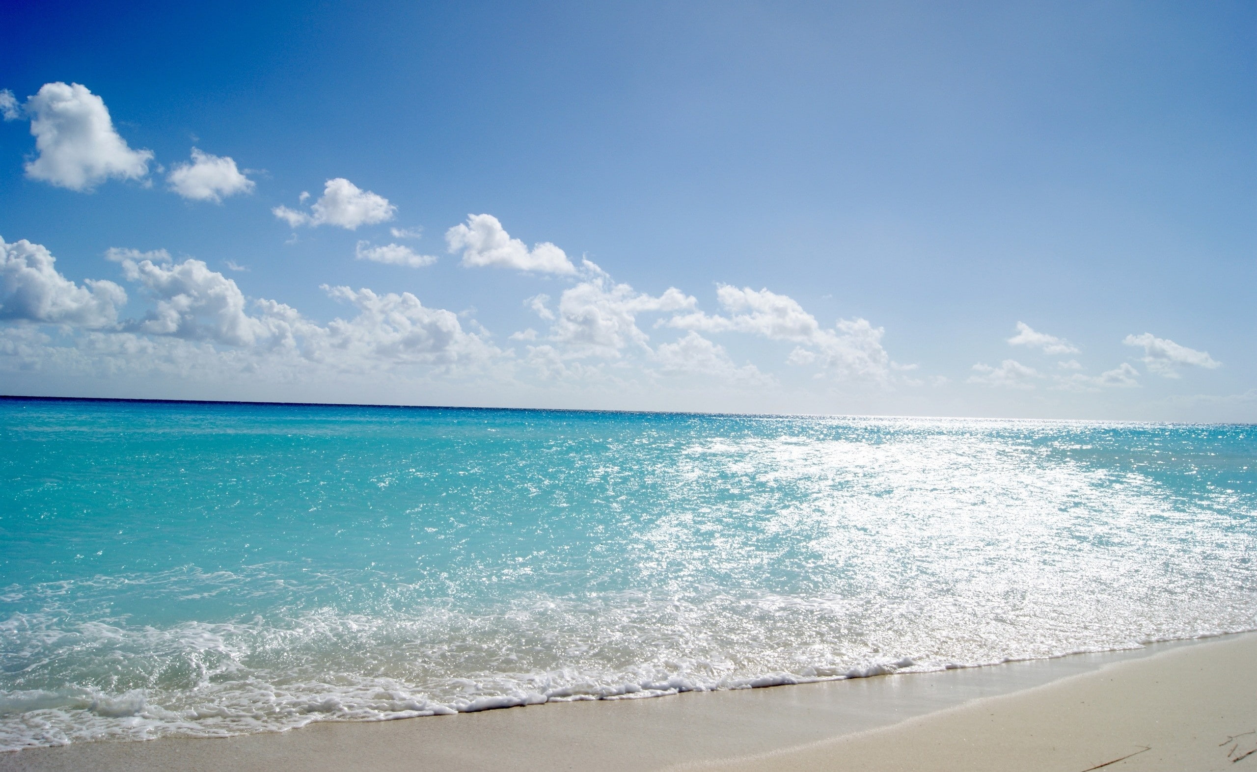 outdoors, beach, blue, day, nature, wave, no people, tranquility, Nature/Beach, tranquil scene, motion, sea, land, cloud - sky, scenics - nature, sky, Summer, HD Wallpaper