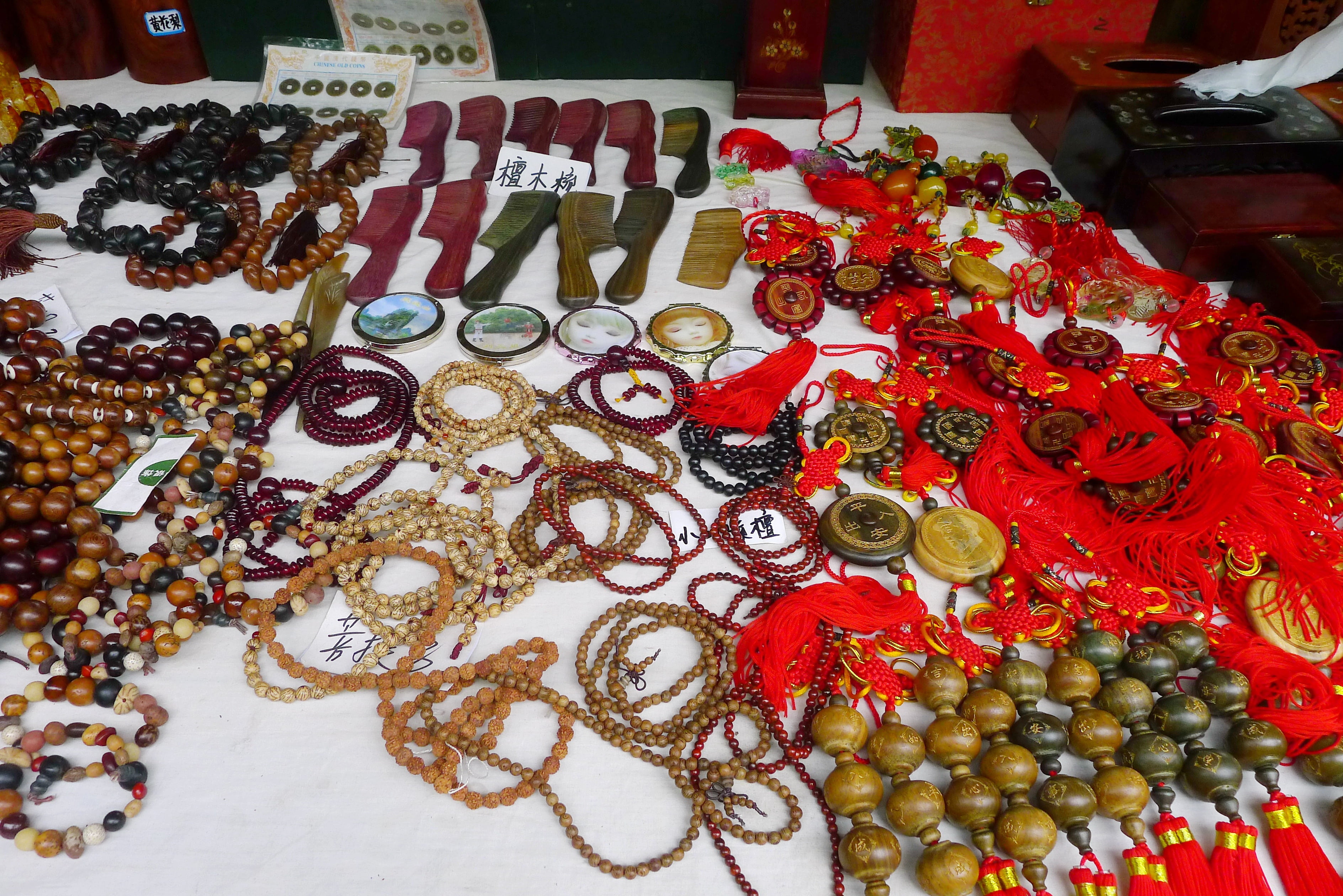 jewellery, 2K, arrangement, personal accessory, retail display, abundance, for sale, market, indoors, high angle view, jewelry, still life, market stall, HD Wallpaper