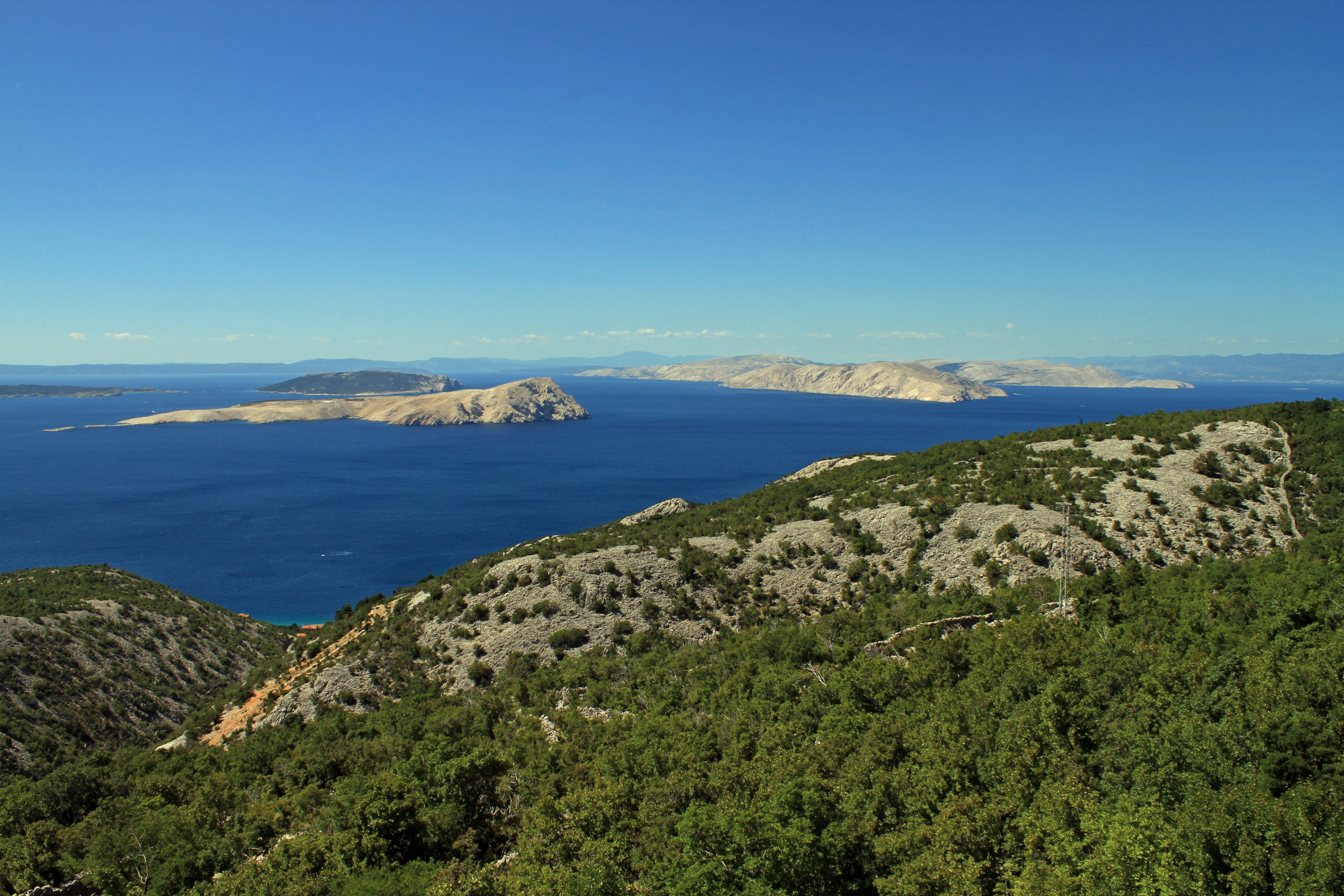 clear sky, plant, idyllic, croatia, 5K, day, mountain, tranquil scene, sky, nature, copy space, outdoors, tranquility, land, no people, beauty in nature, HD Wallpaper