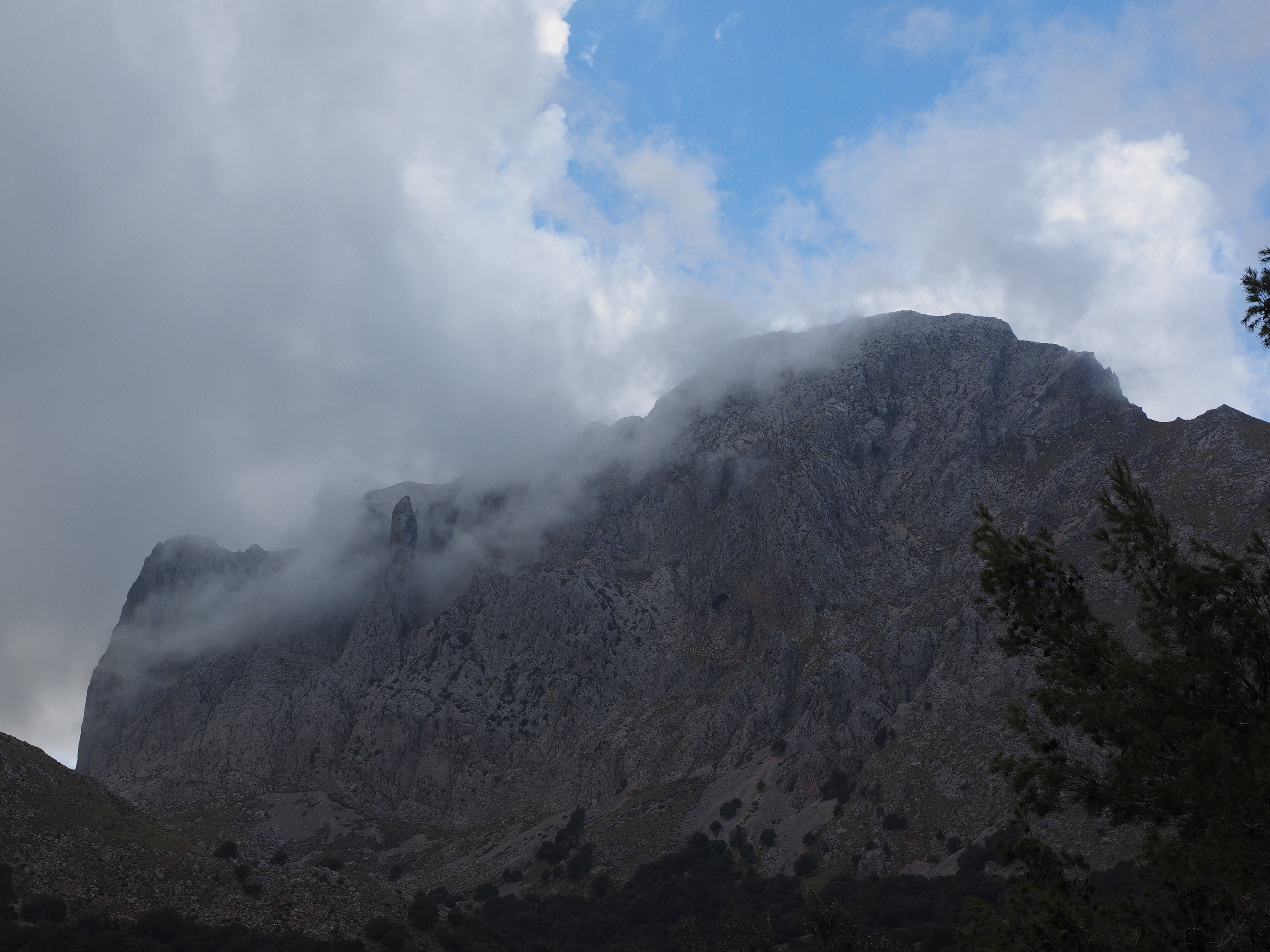 power in nature, landscape, scenics, puig major, sky, serra de tramuntana, erupting, volcano, geology, physical geography, mallorca, day, karst area, fog, HD Wallpaper