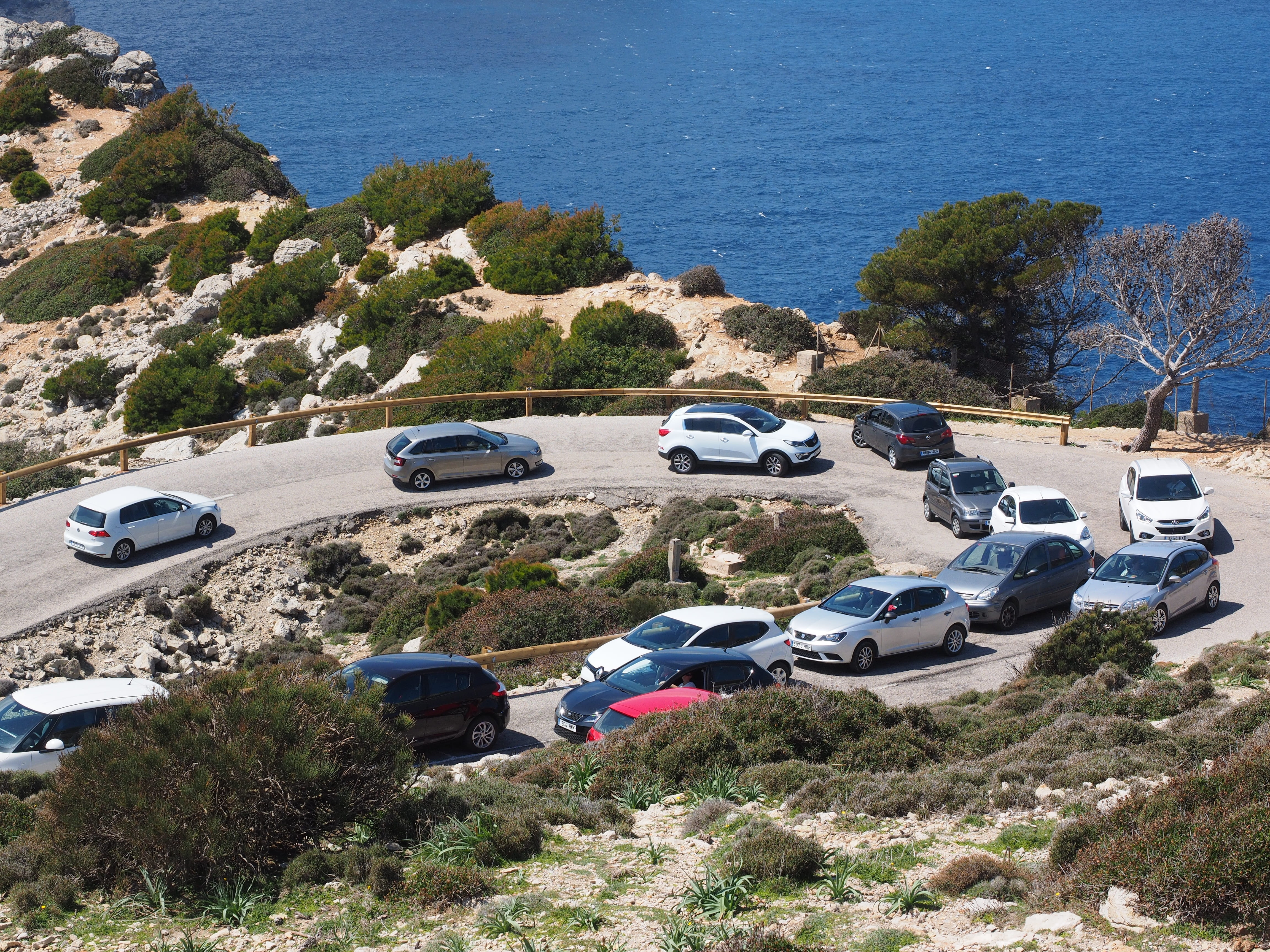 serra de tramuntana, lot, jam, transportation, 4K, motor vehicle, land, mountain, beauty in nature, color, day, needle curve, traveling, assorted, daytime, HD Wallpaper