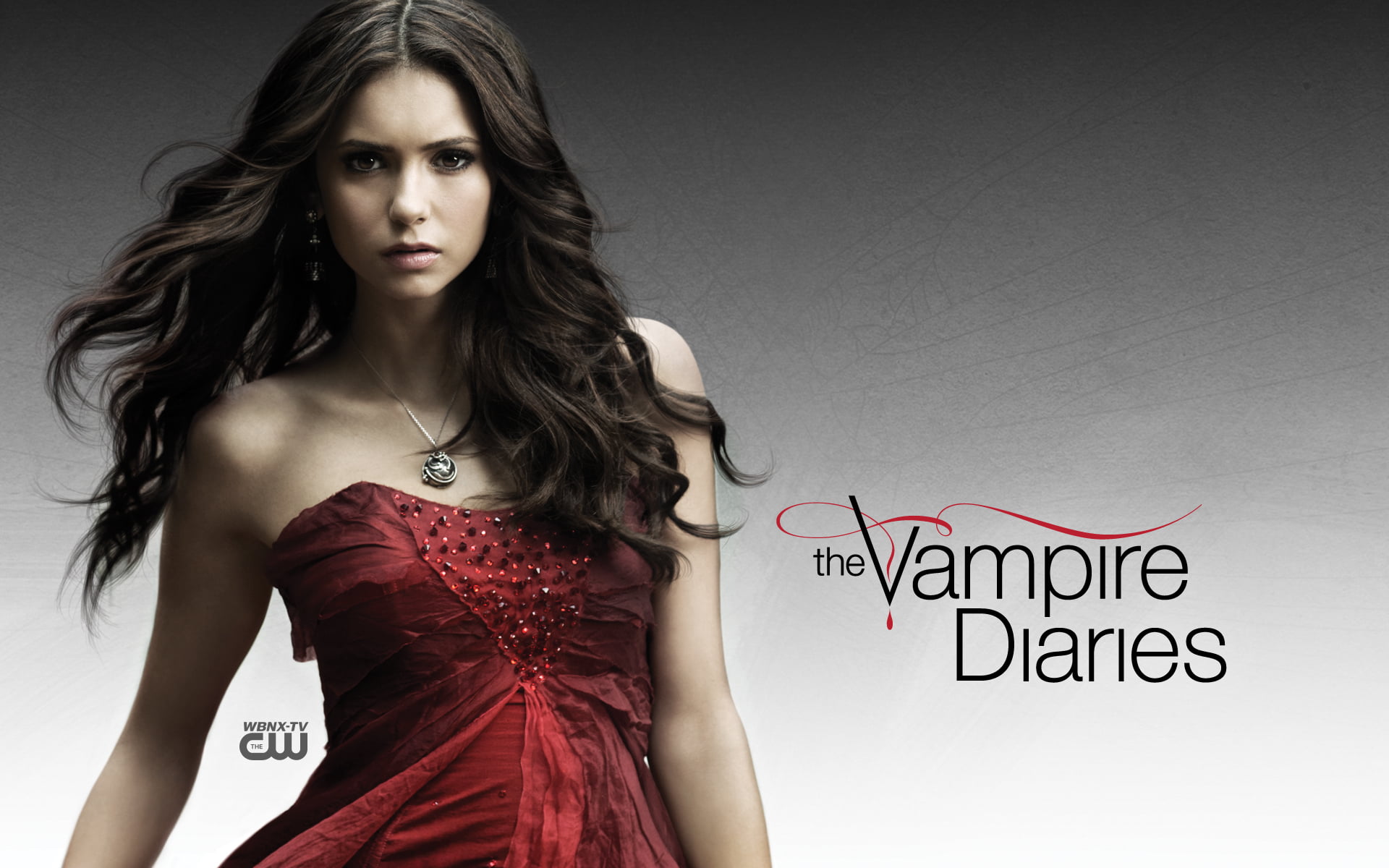 adult, 1080P, beautiful woman, western script, the vempire diaries, one person, nina, women, hair, contemplation, fashion, long hair, dobrev, young women, HD Wallpaper
