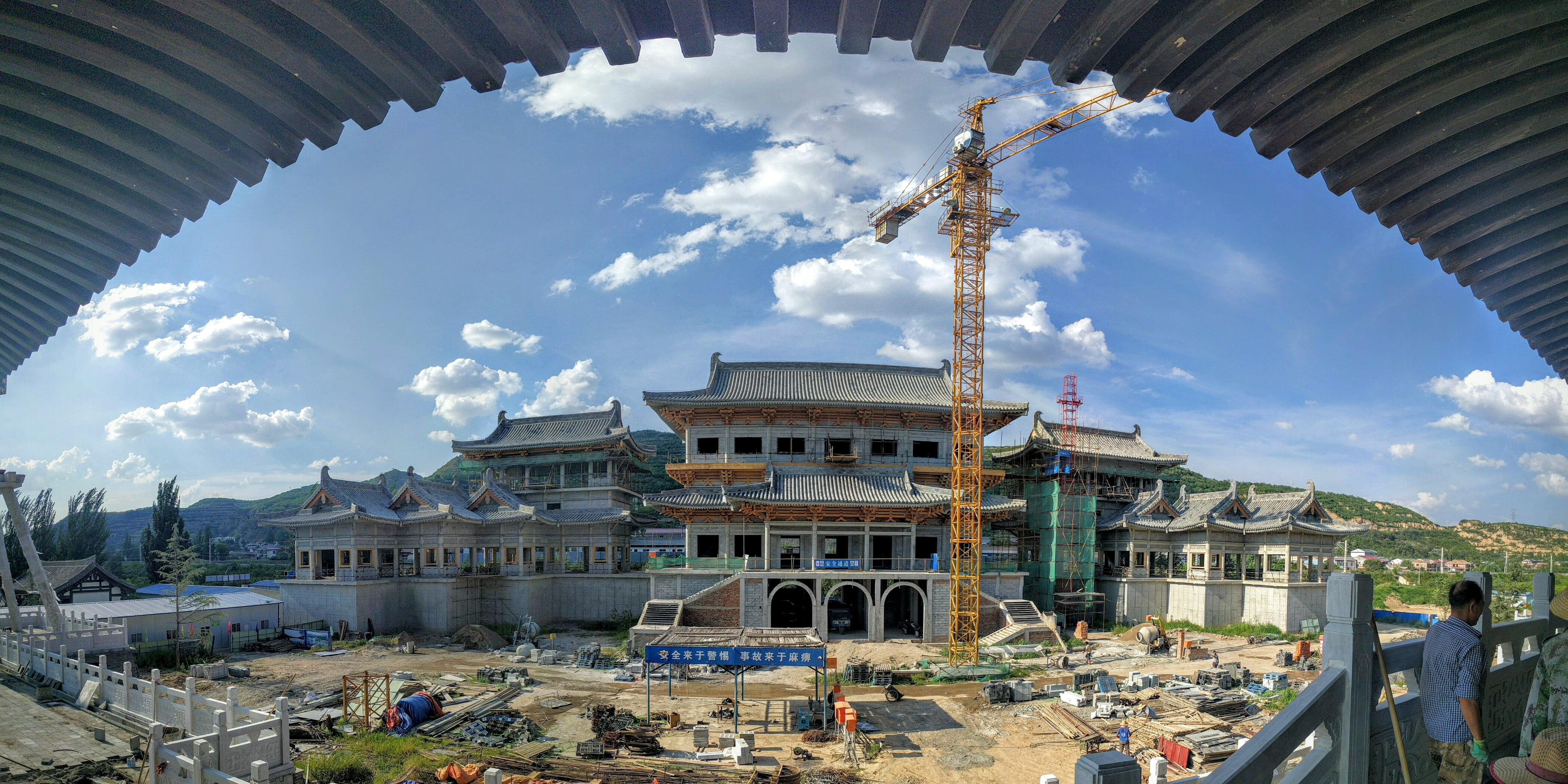 the past, cloud - sky, built structure, travel destinations, architecture, no people, monastery, building, 4K, construction industry, arch, religion, history, HD Wallpaper