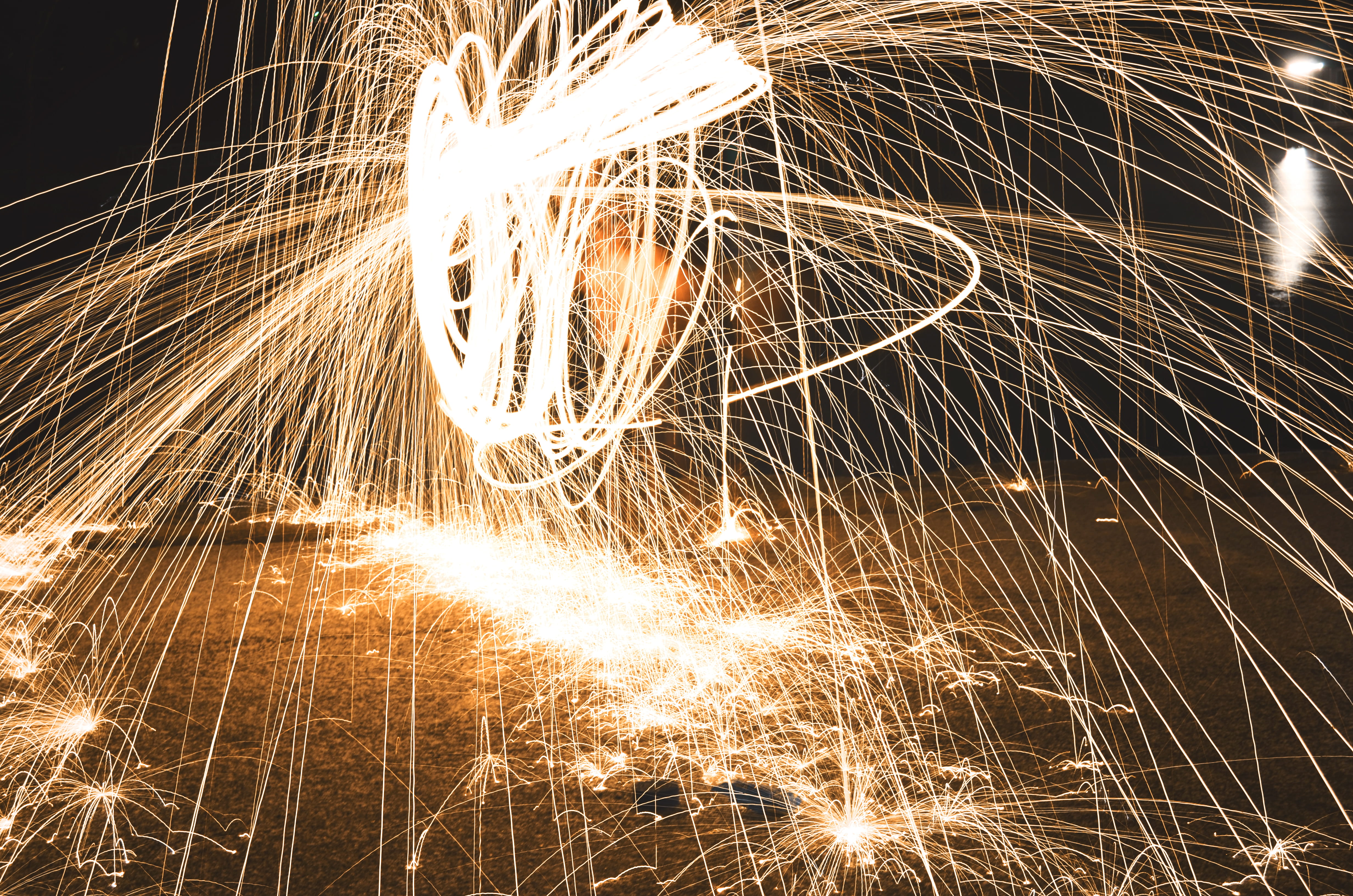 4K, no people, color, illuminated, sparks, bright, event, nature, heat - temperature, glowing, light, celebration, light painting, ridgedale, night, united states, HD Wallpaper