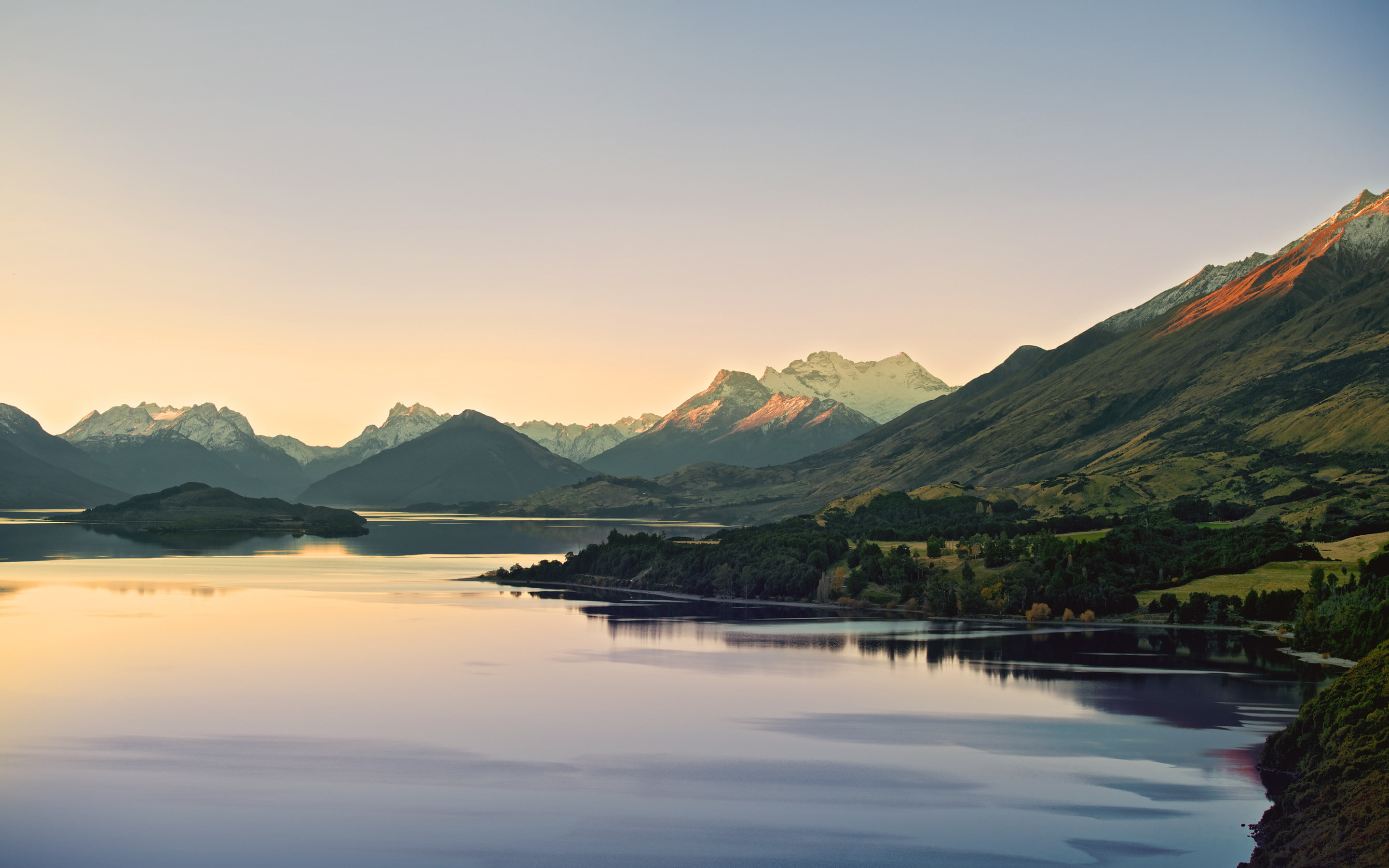 priroda, original, 4K, zelandiya, 2K, novaya, gdefon, gebirge, fluss, natur, desktop, ultra hd, neuseeland, 2880x1800, HD Wallpaper