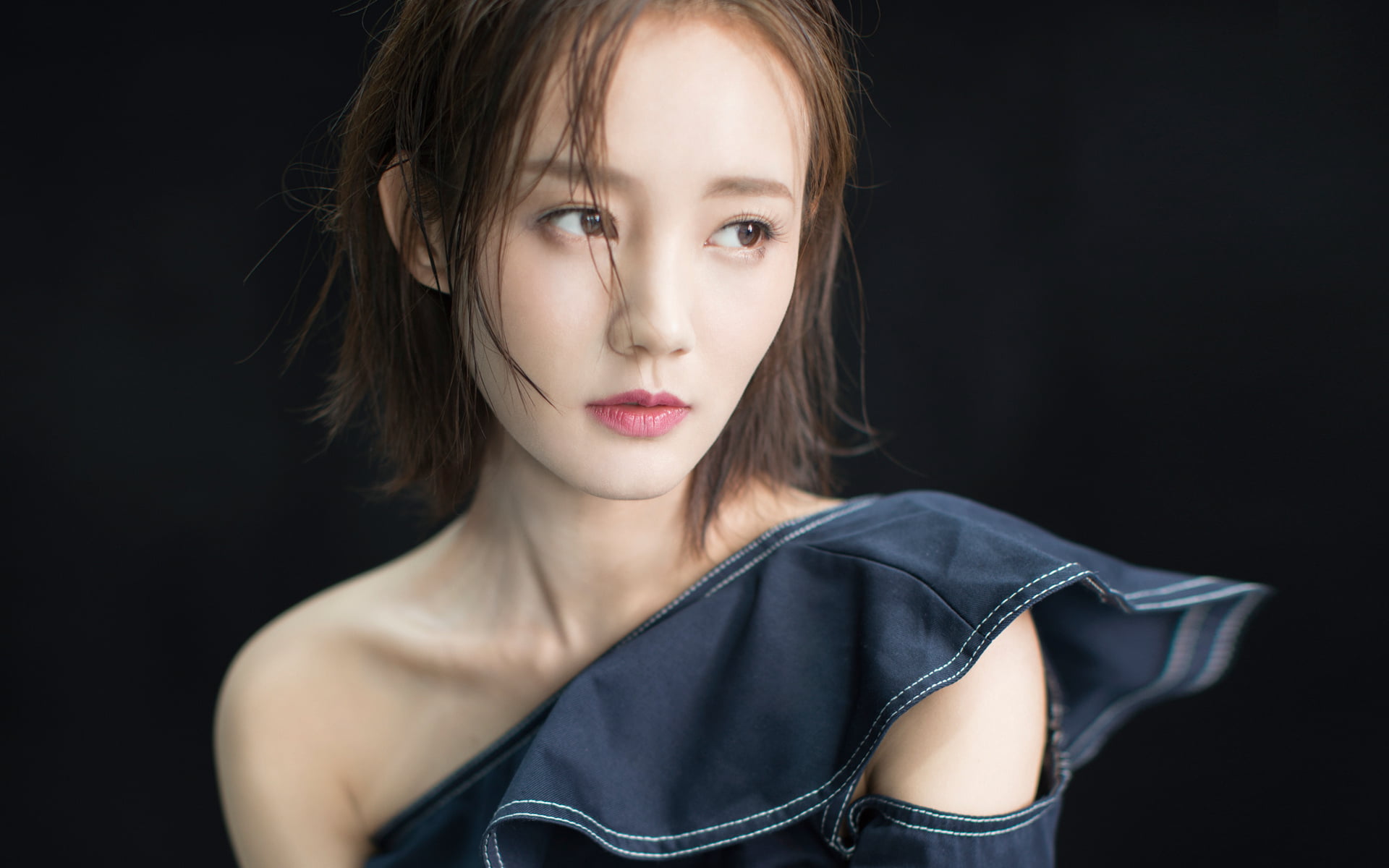 Li Yitong, China, 1080P, fashion, looking away, Asia, actress, HD Wallpaper