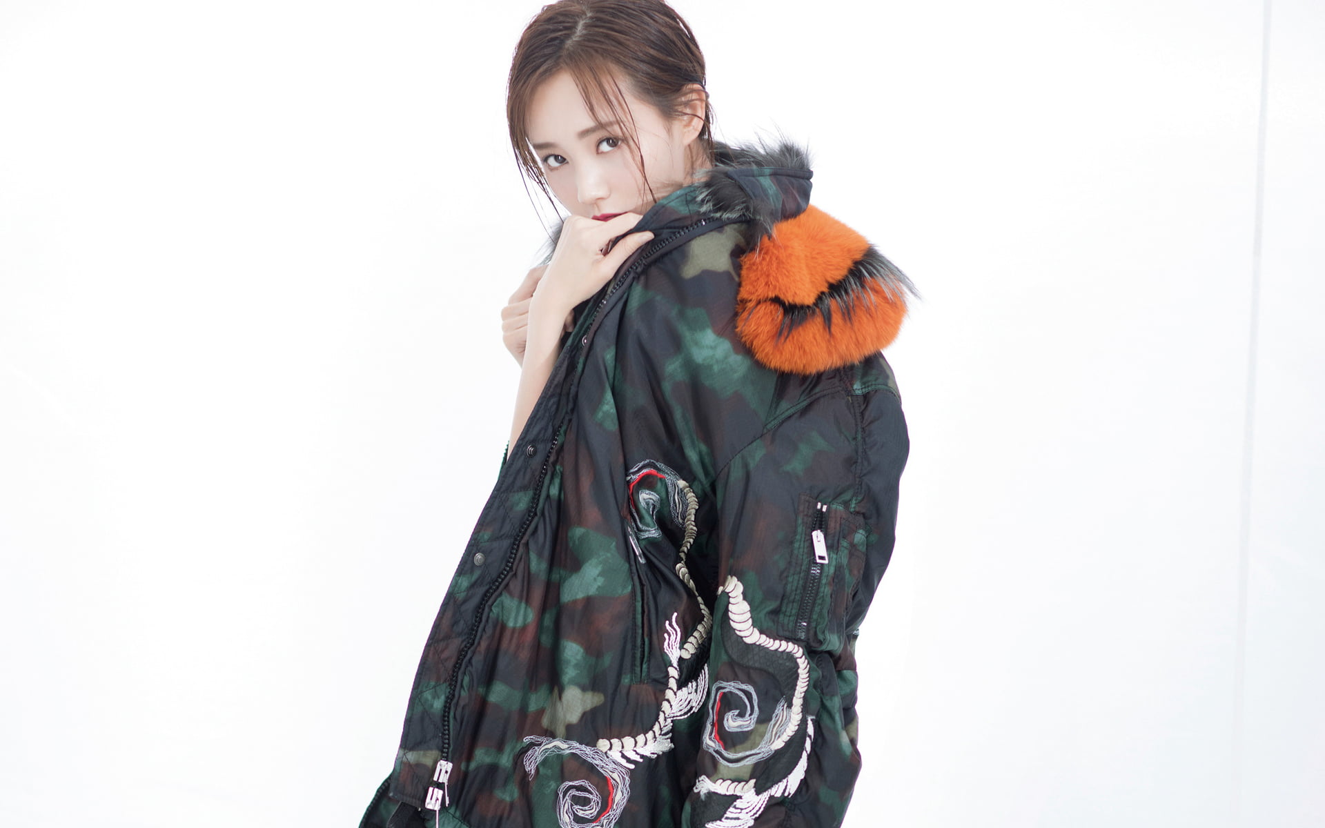 1080P, China, fashion, Asia, actress, Li Yitong, HD Wallpaper