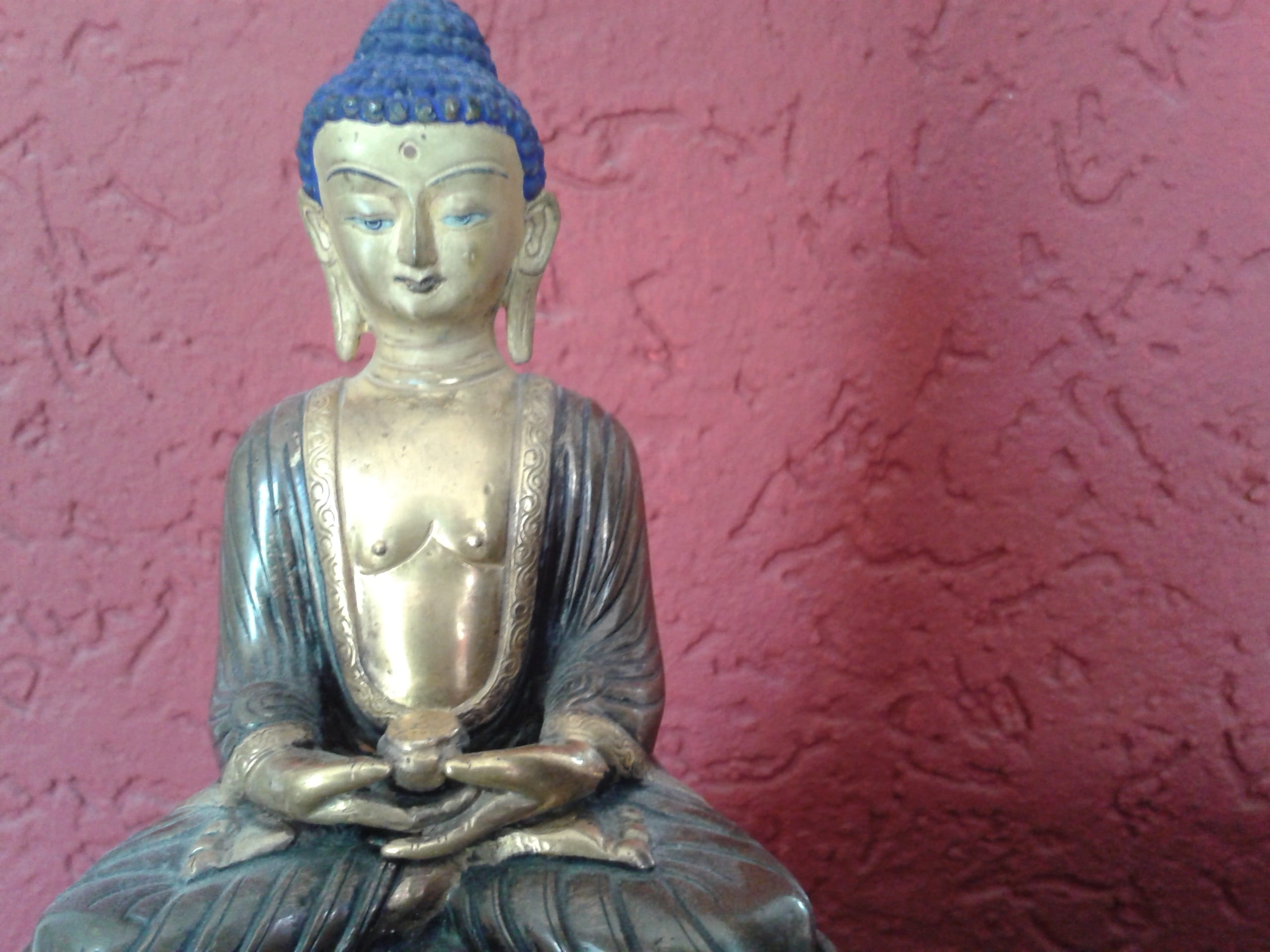 human representation, close-up, belief, no people, spirituality, asia, indoors, relaxation, zen, Statue, rest, Orient, built structure, deity, wall, wall - building feature, HD Wallpaper