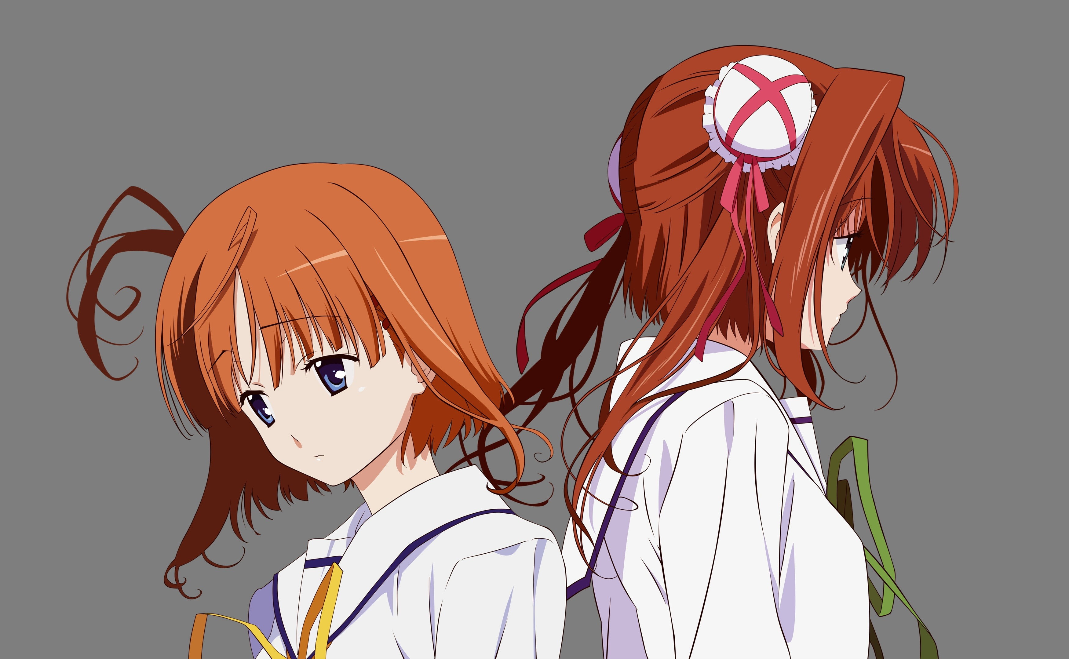 side view, short hair, cut out, clothing, representation, indoors, Da Capo, people, white background, anime girls, holding, anime, studio shot, creativity, HD Wallpaper