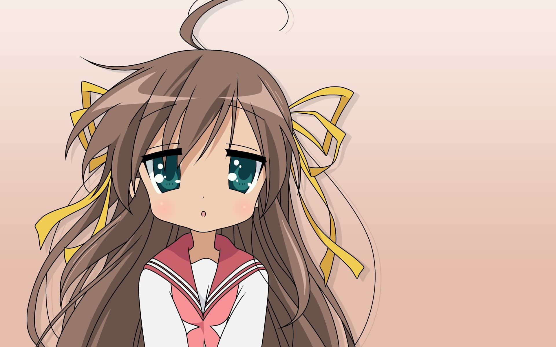 representation, cartoon, Eyes, colored background, creativity, Lucky star, bird, studio shot, Izumi konata, art and craft, 1080P, craft, close-up, Asakura nemu, HD Wallpaper