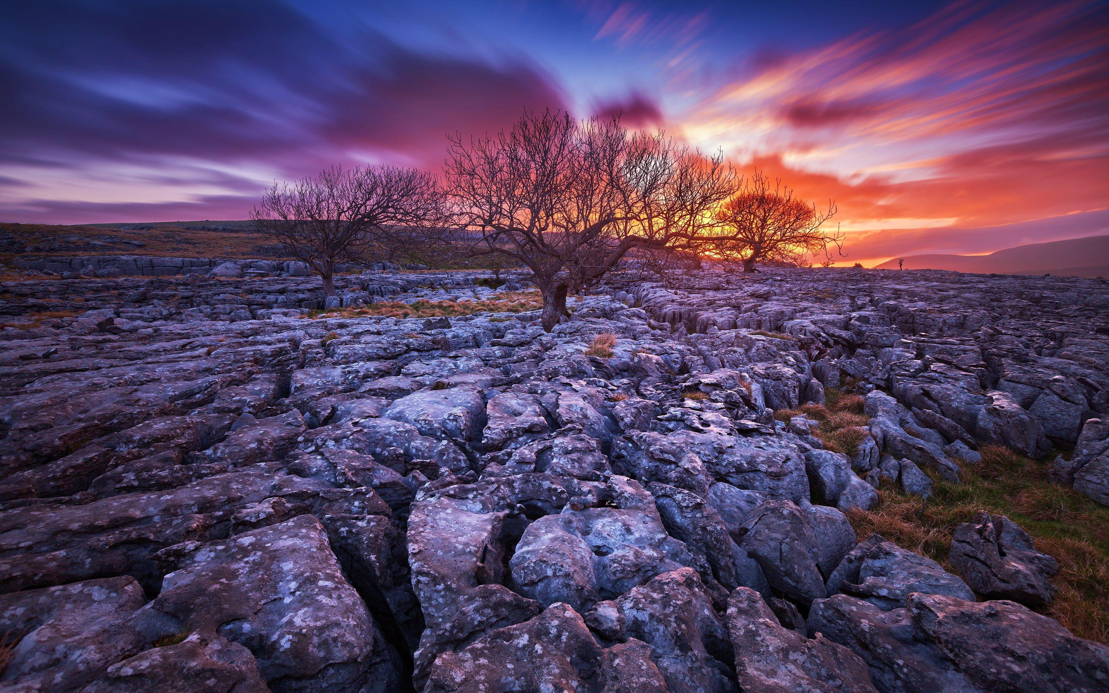 beauty in nature, landscape, dusk, outdoors, grown, tranquility, rock - object, nature, 4K, rocks, stone, no people, rock, latest, environment, sky, land, HD Wallpaper