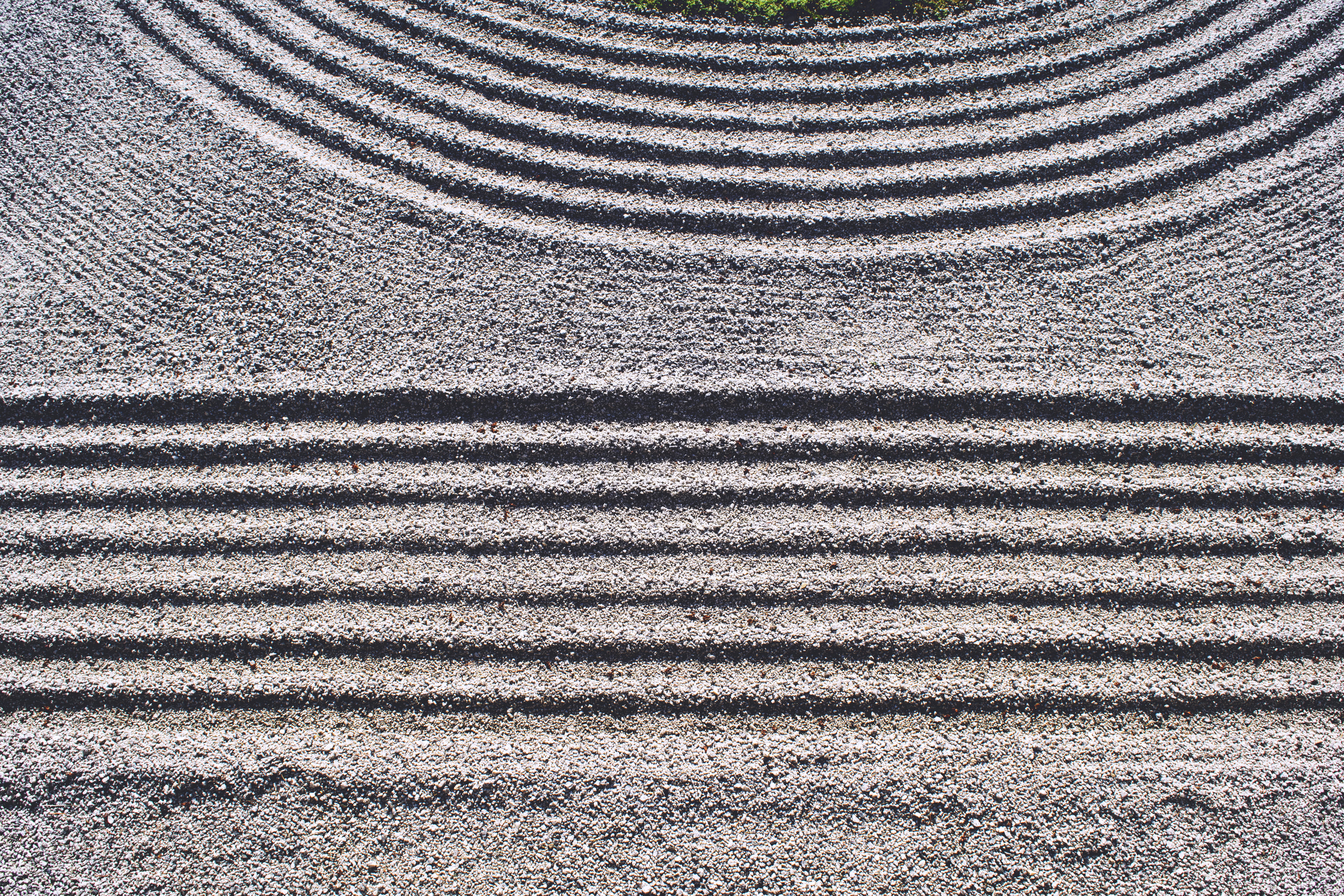 outdoors, close-up, parallel, garden, concrete, pattern, geometric, textured, geometric shape, land, zen, grooves, day, rocks, textile, rake, 5K, calm, HD Wallpaper