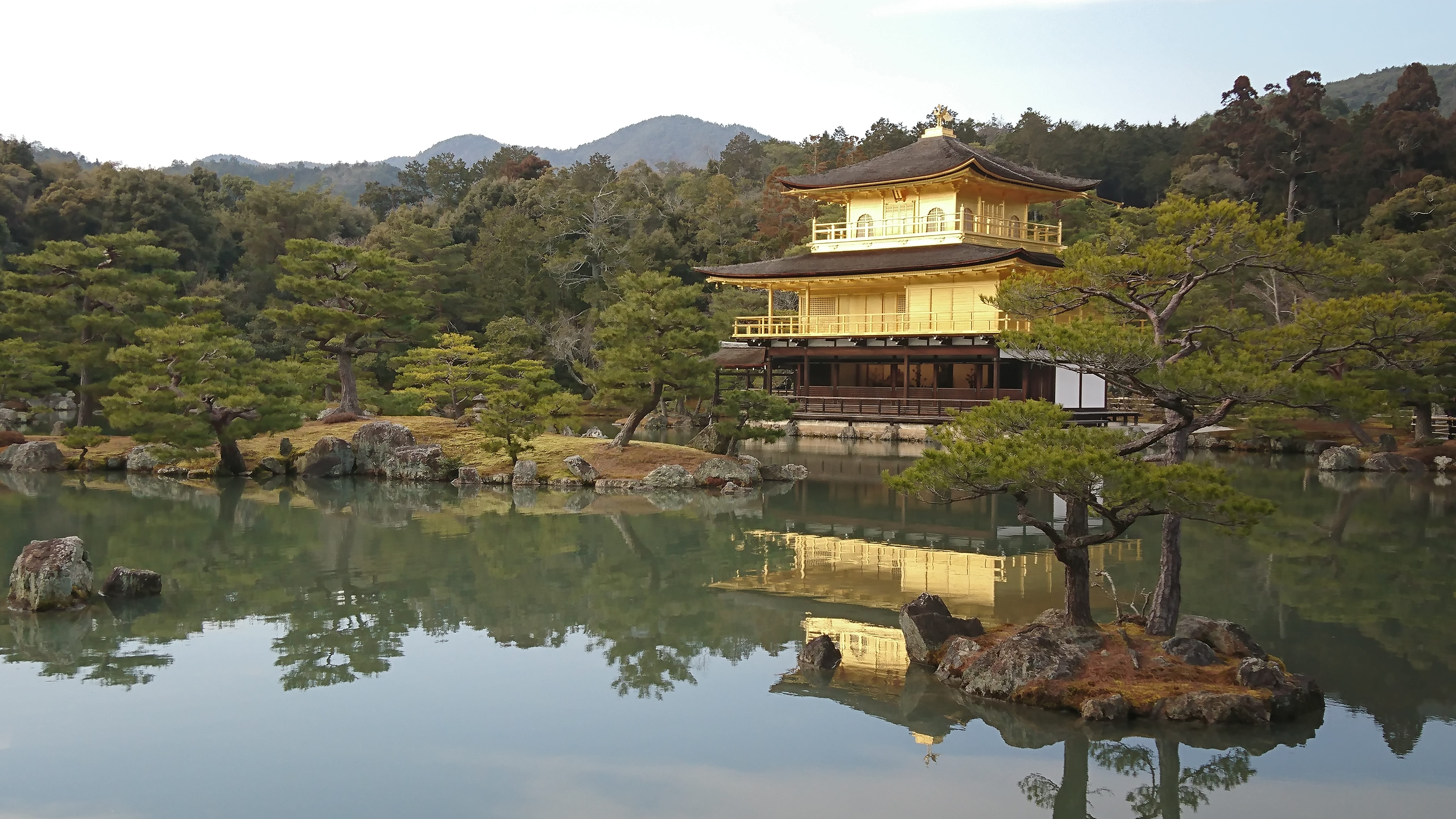park, plant, trees, landscape, culture, 5K, brown, famous, sky, nature, travel destinations, reflection, temple, spirituality, asia, religion, outdoors, HD Wallpaper