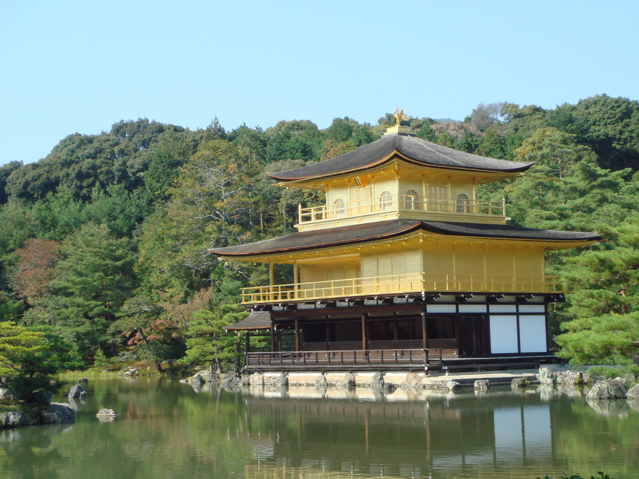 no people, 1080P, building exterior, world heritage, water, japan, tranquility, reflection, beauty in nature, tree, built structure, growth, architecture, HD Wallpaper