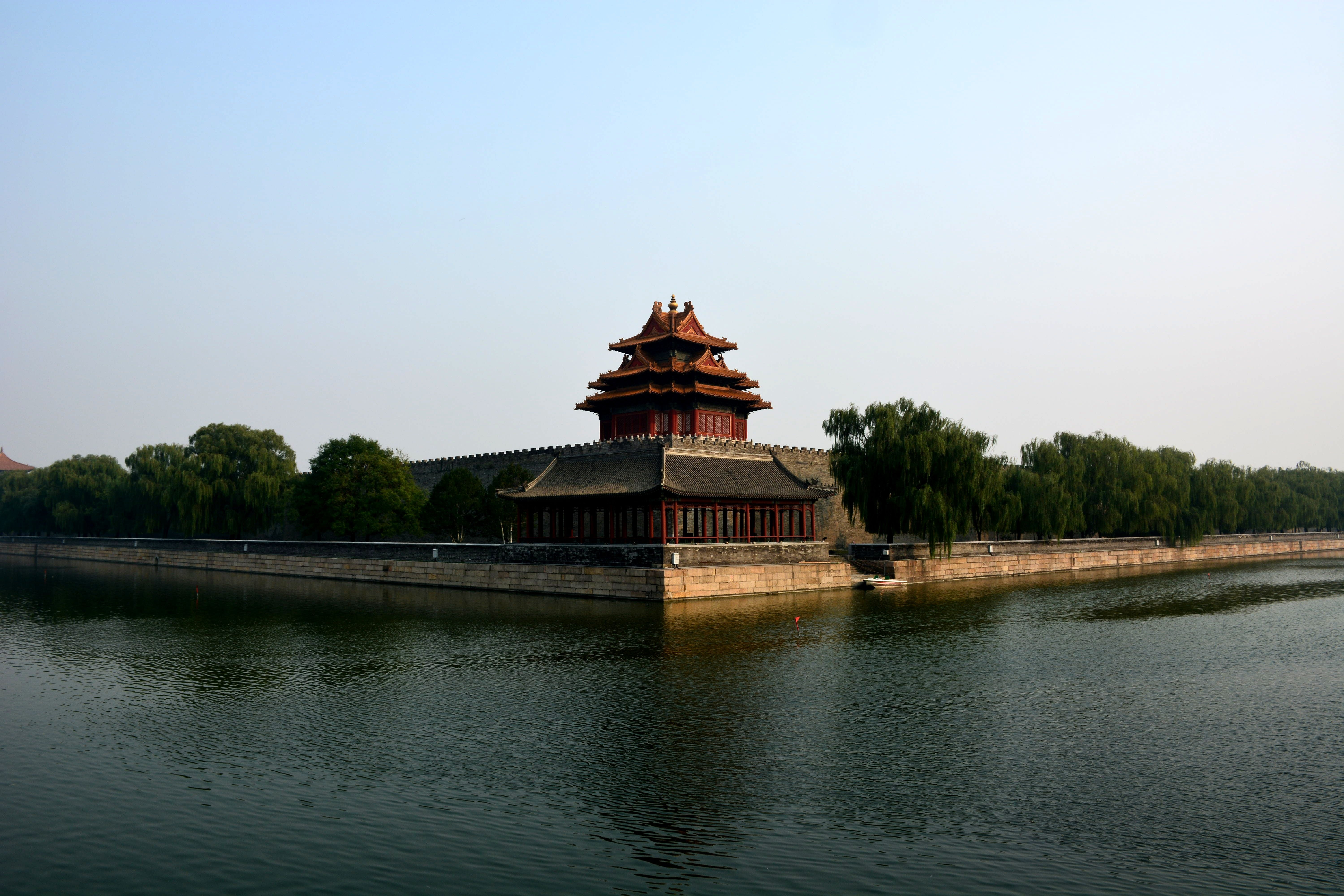 lake, building exterior, the national palace museum, outdoors, no people, architecture, tree, building, the past, water, religion, nature, 5K, tourism, HD Wallpaper