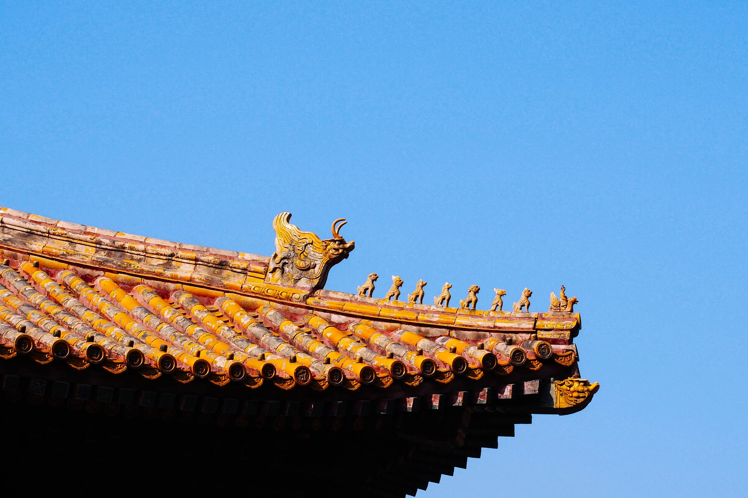 built structure, china - East Asia, chinese Culture, animal representation, craft, cultures, palace, ornate, art and craft, history, the past, 1080P, representation, HD Wallpaper