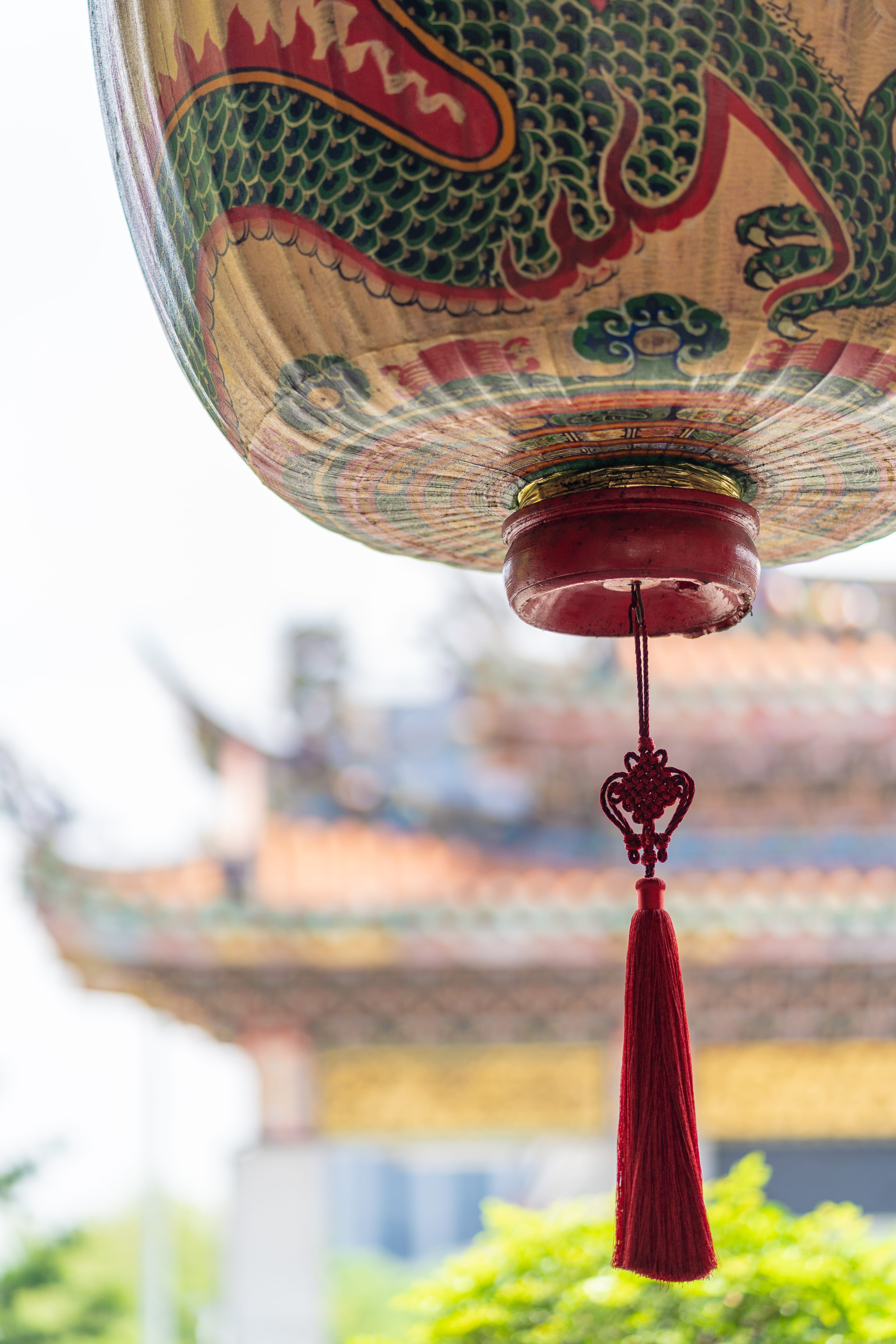 decoration, representation, religion, design, art and craft, taiwan, hanging, close-up, taipei, focus on foreground, 5K, no people, belief, outdoors, red, Phone HD Wallpaper