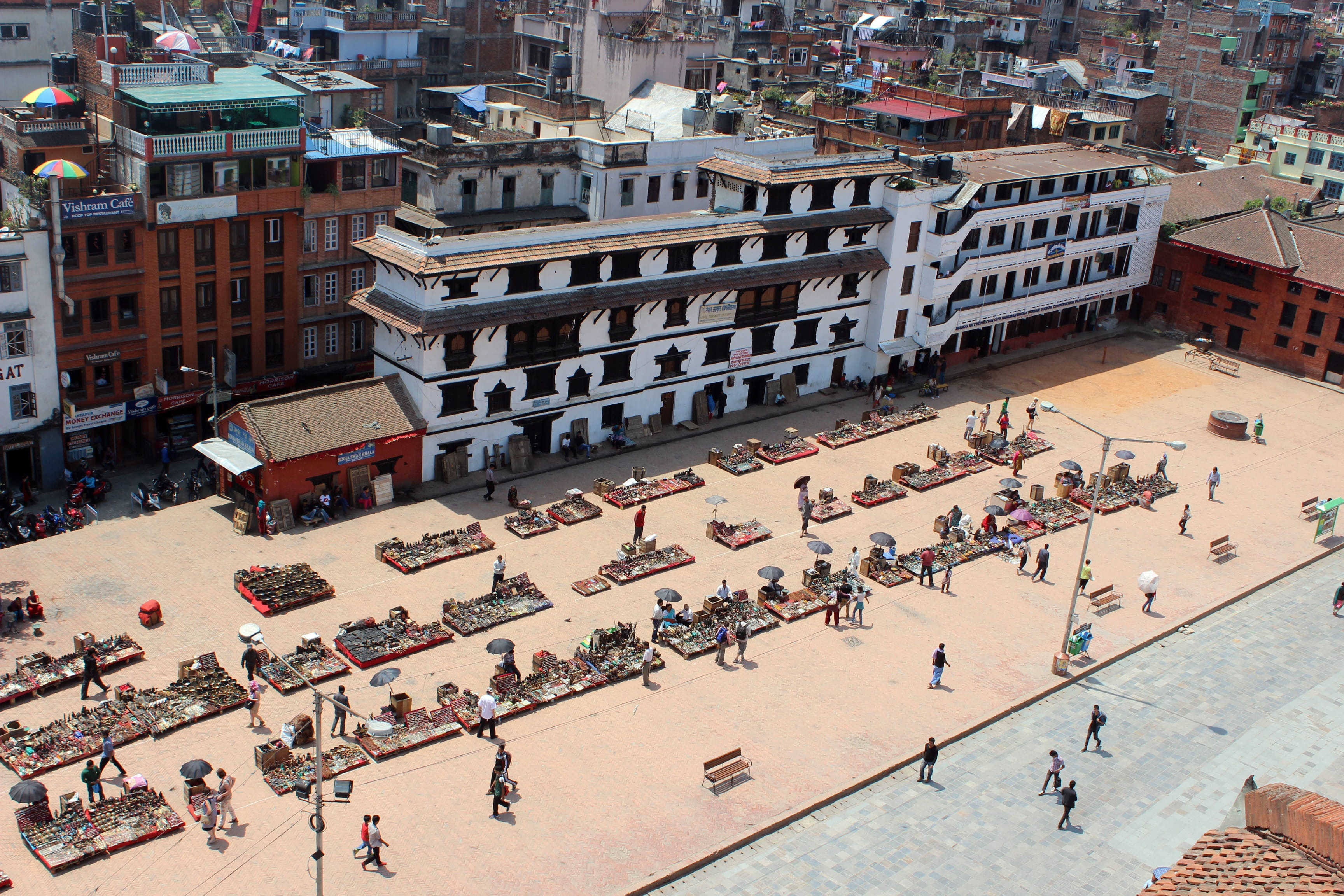day, real people, city, durbar, building, building exterior, view, travel, city life, square, women, large group of people, street, crowd, high angle view, HD Wallpaper