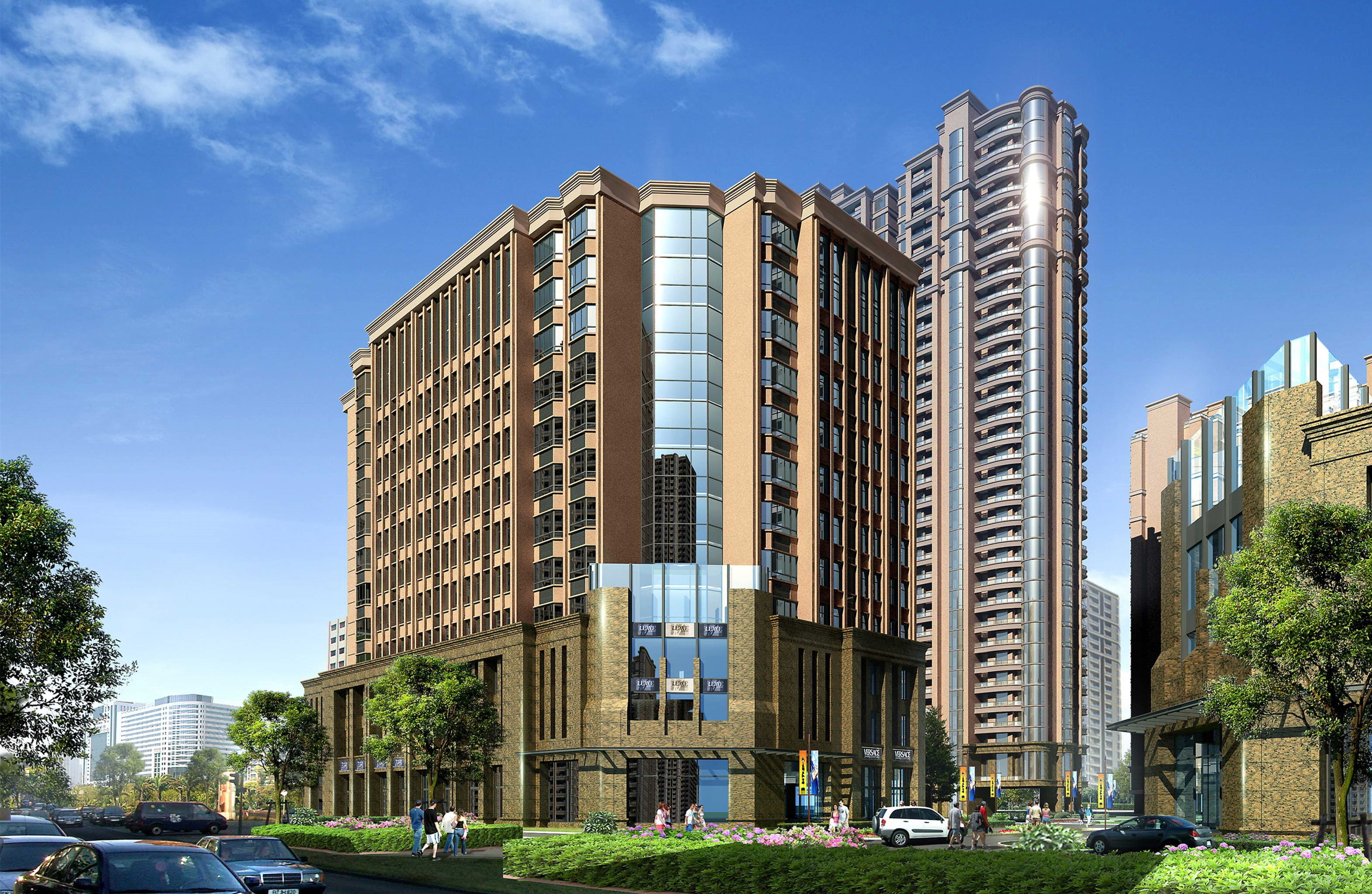 building exterior, nature, no people, outdoors, tree, skyscraper, city, office building exterior, car, mode of transportation, building, Province, transportation, HD Wallpaper