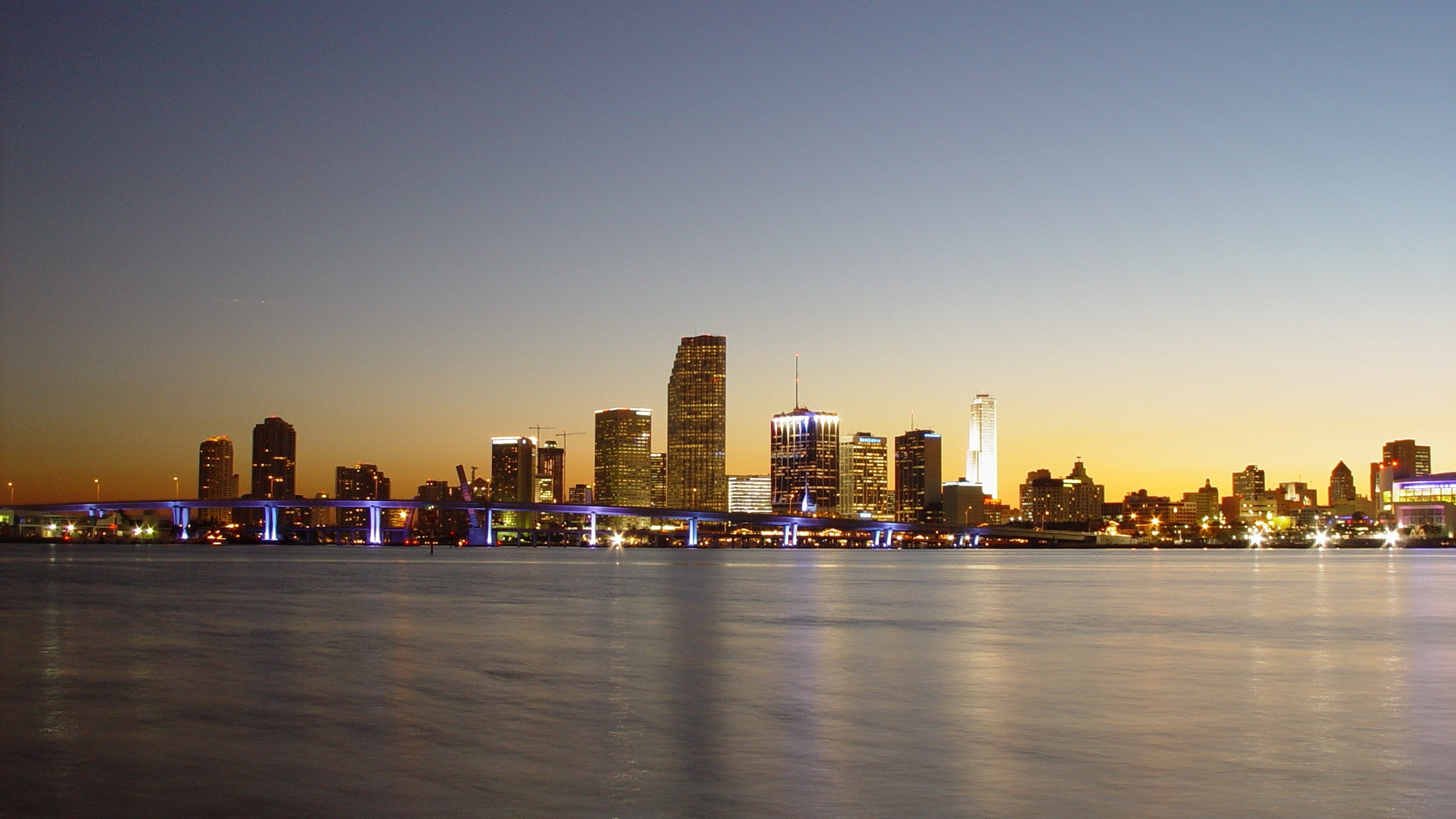 2K, skyscraper, sa, miami, florida, river, HD Wallpaper