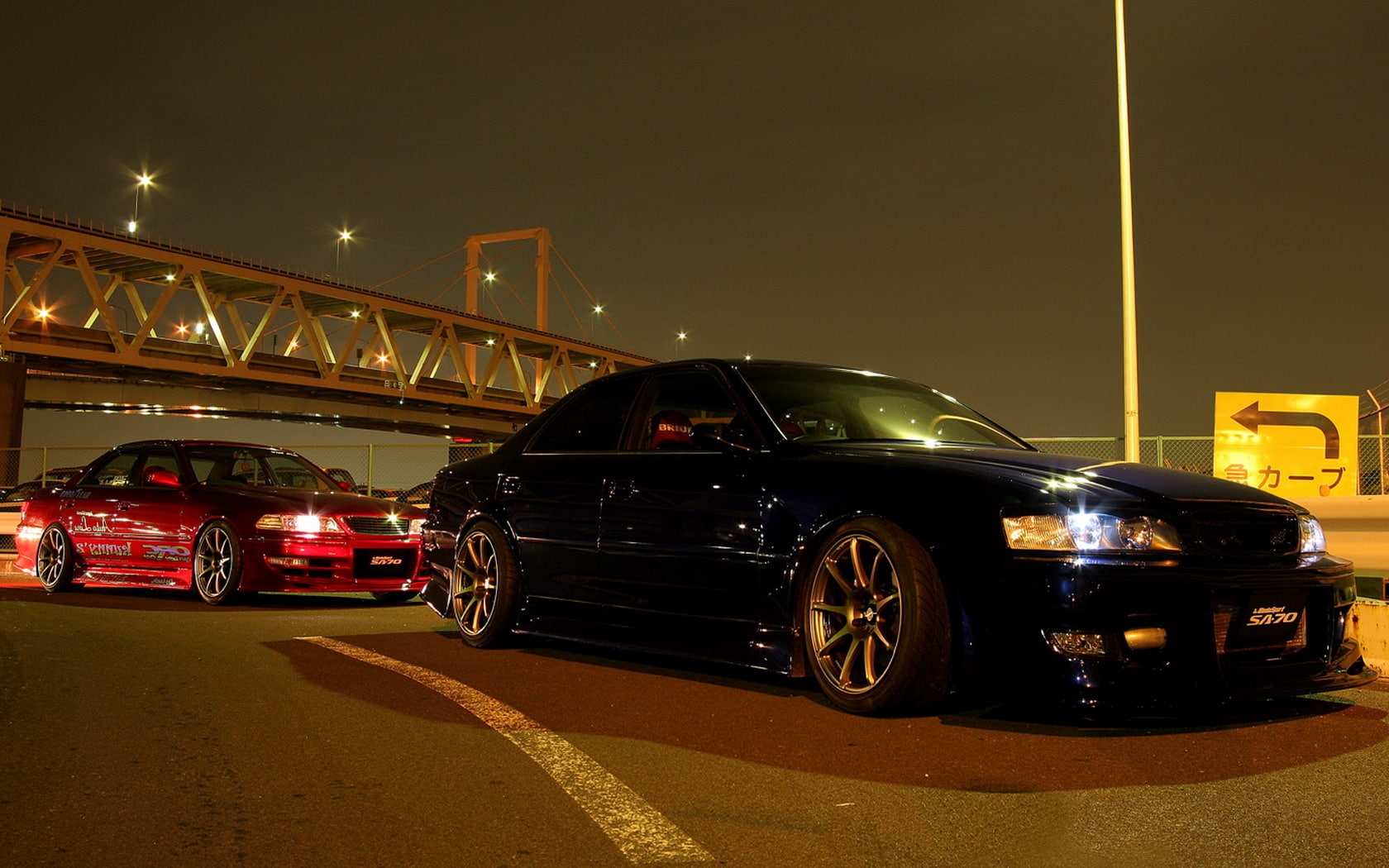 720P, sa, 70, cars, night, hd, HD Wallpaper