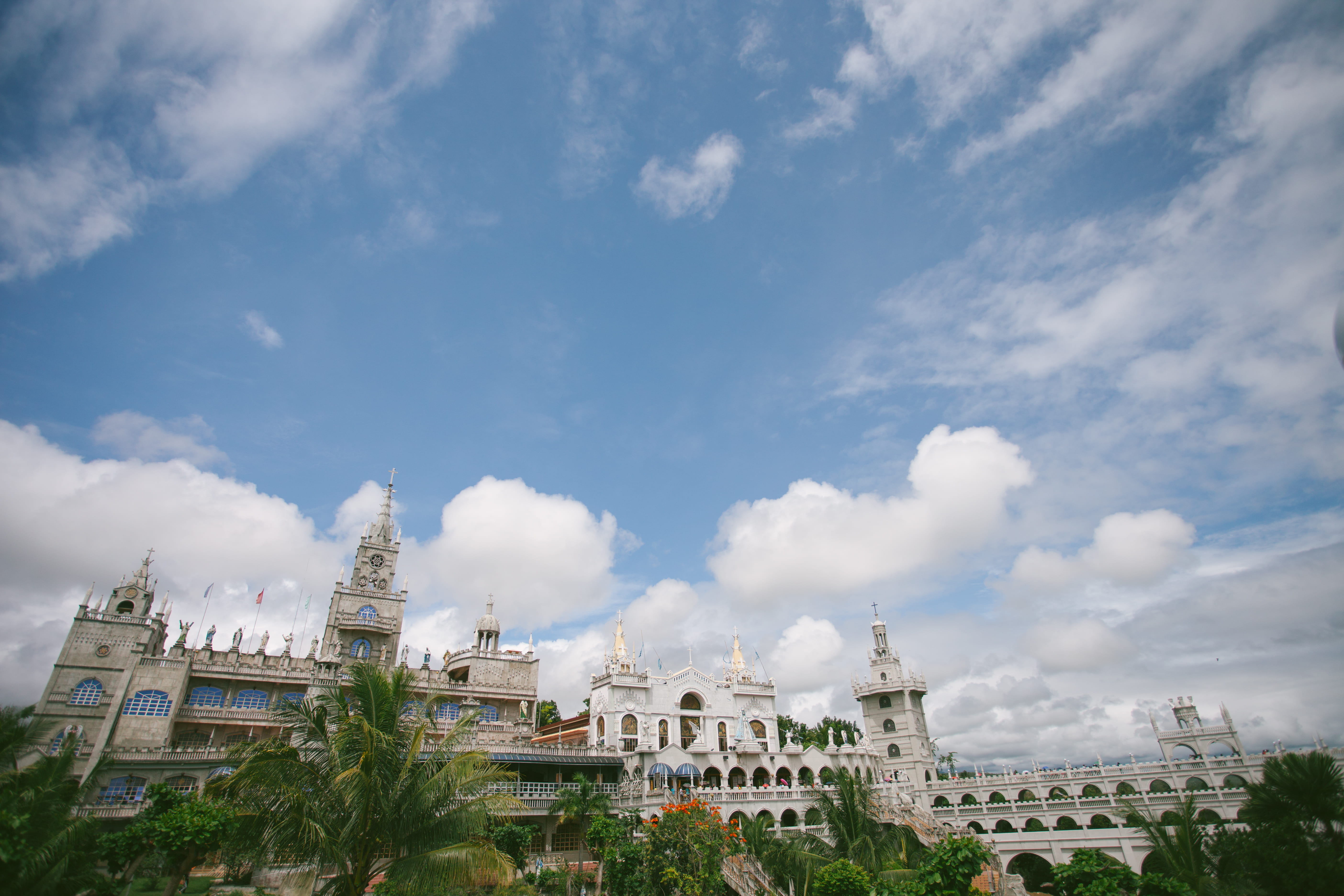 architecture, religion, travel destinations, plant, sky, nature, cebu church, no people, spire, sibonga, government, church, philippine church, the past, HD Wallpaper