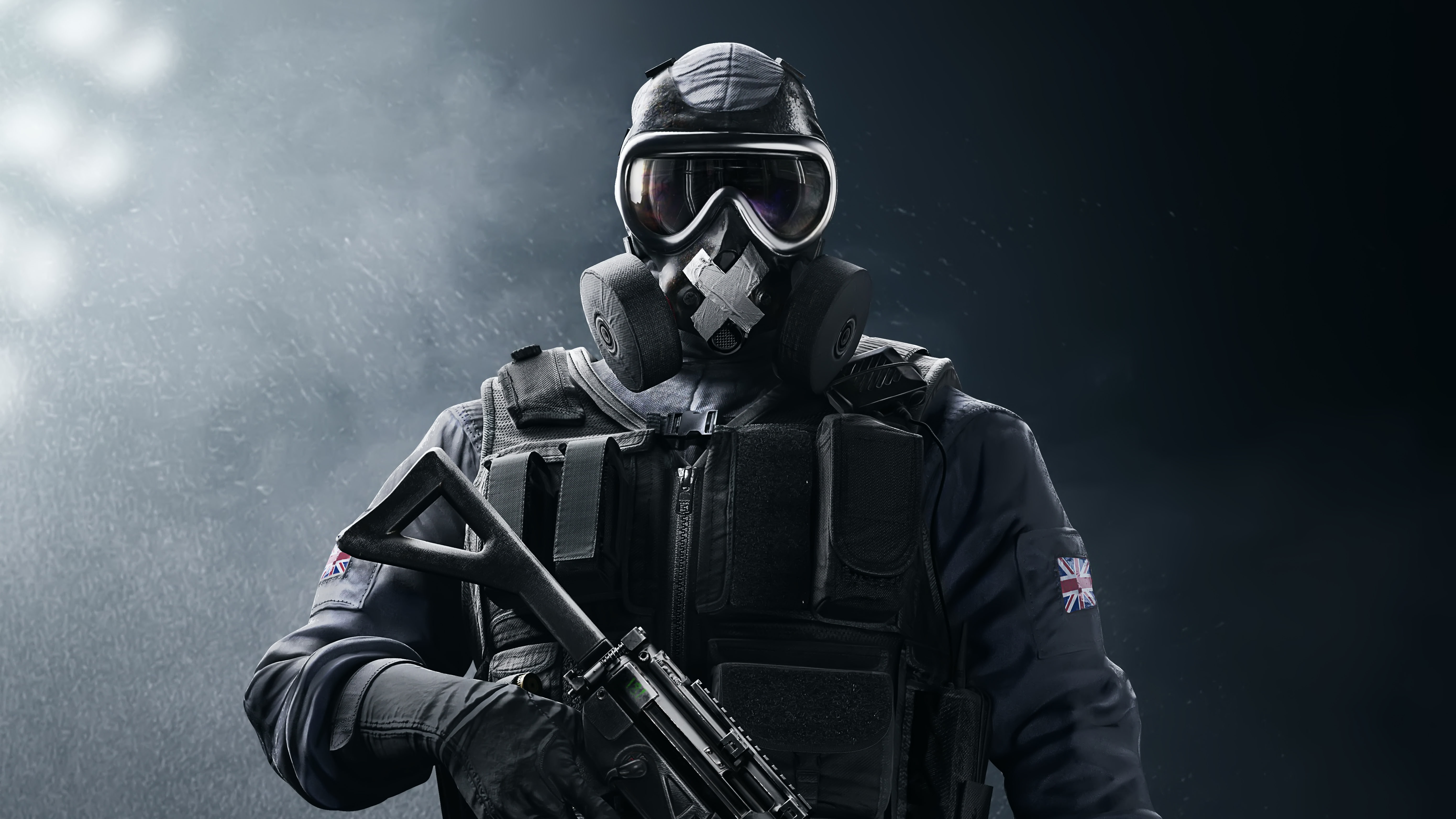 paper, person, Rainbow Six Siege, wall, SAS Mute, 5K, first, digital, shooter, Tom Clancys, 5K, HD Wallpaper