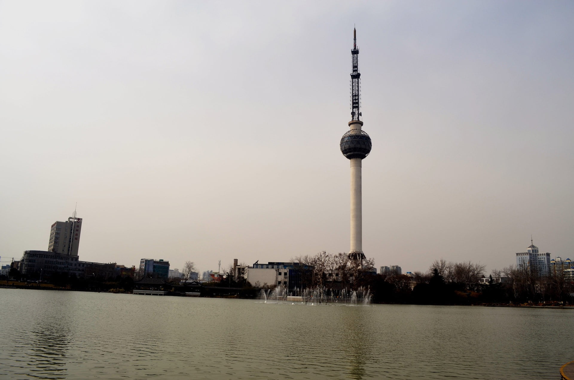 tourism, architecture, tall - high, building, modern, 1080P, building exterior, china, structure, television, communication, xuzhou, office building exterior, HD Wallpaper